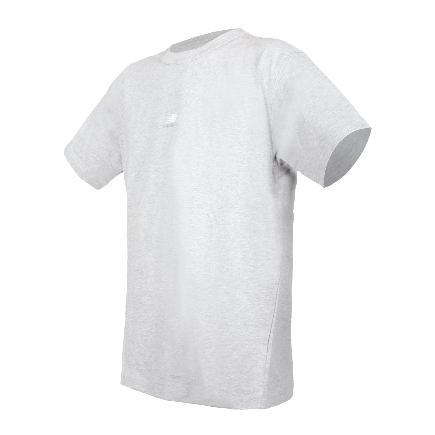 NEW BALANCE 男款短袖T恤  MT31504AG - 灰白