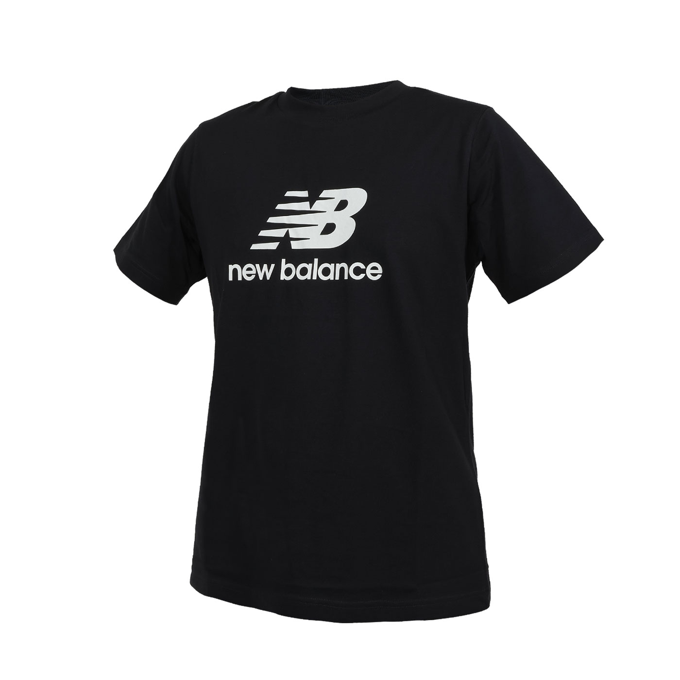 NEW BALANCE 男款短袖T恤  MT41502BK - 黑白