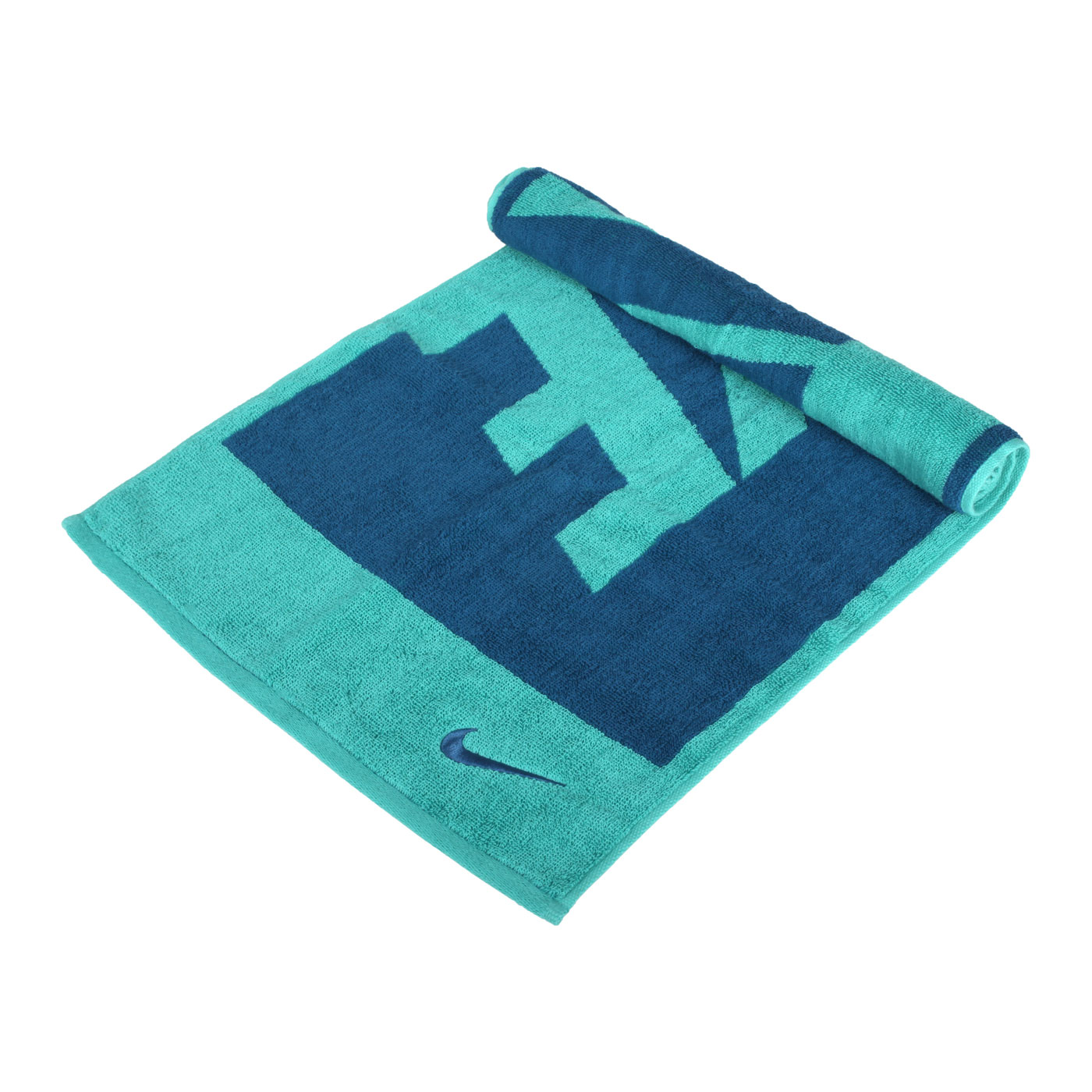 NIKE JACQUARD毛巾(80*35cm) N1001539304MD - 湖水綠丈青