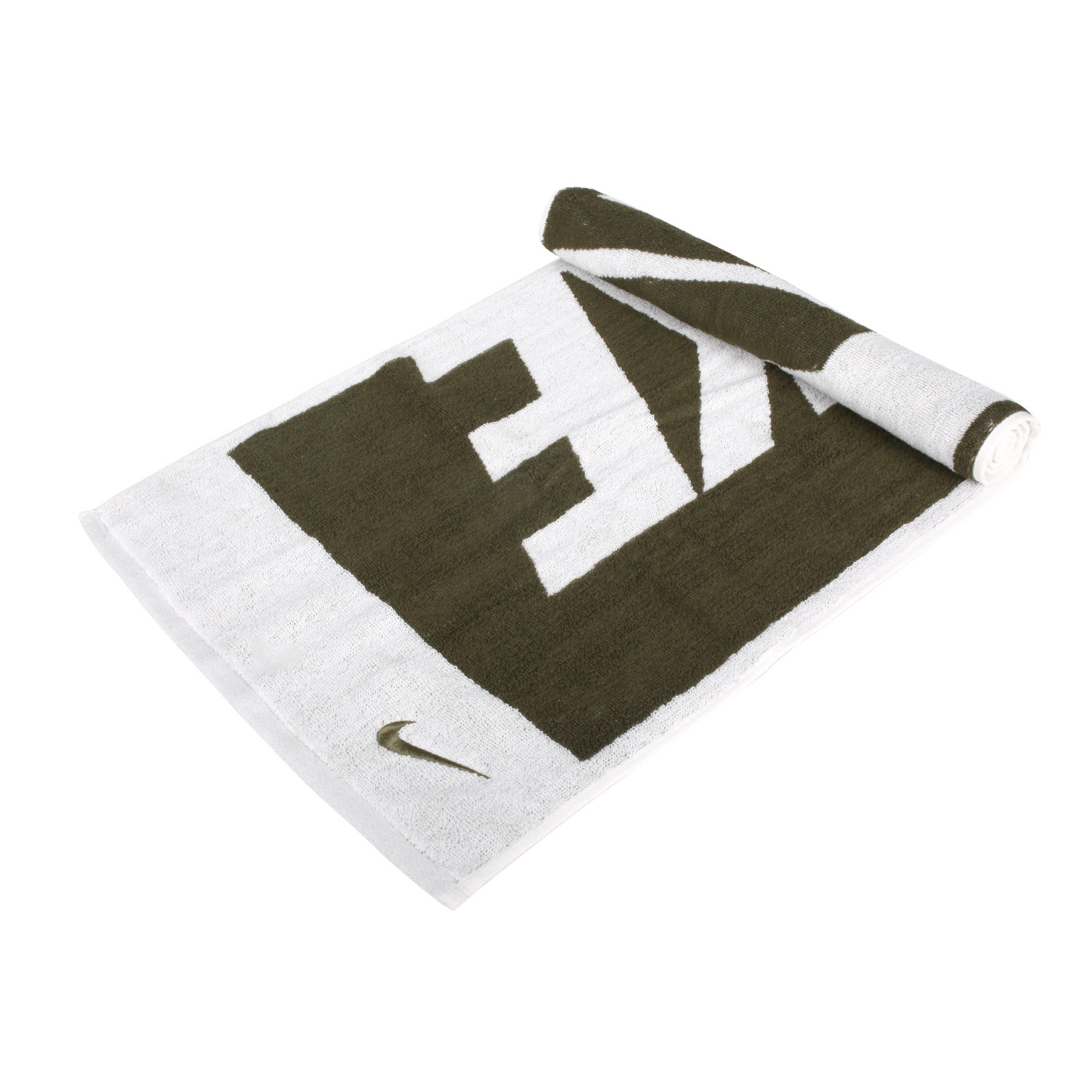 NIKE JACQUARD毛巾(80*35cm) N1001539367MD - 軍綠白