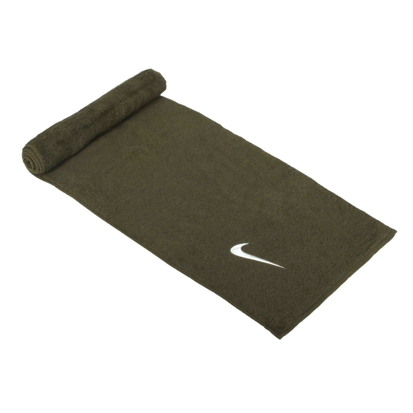 NIKE SOLID CORE長型毛巾(120*25cm) N1001540367NS - 軍綠白