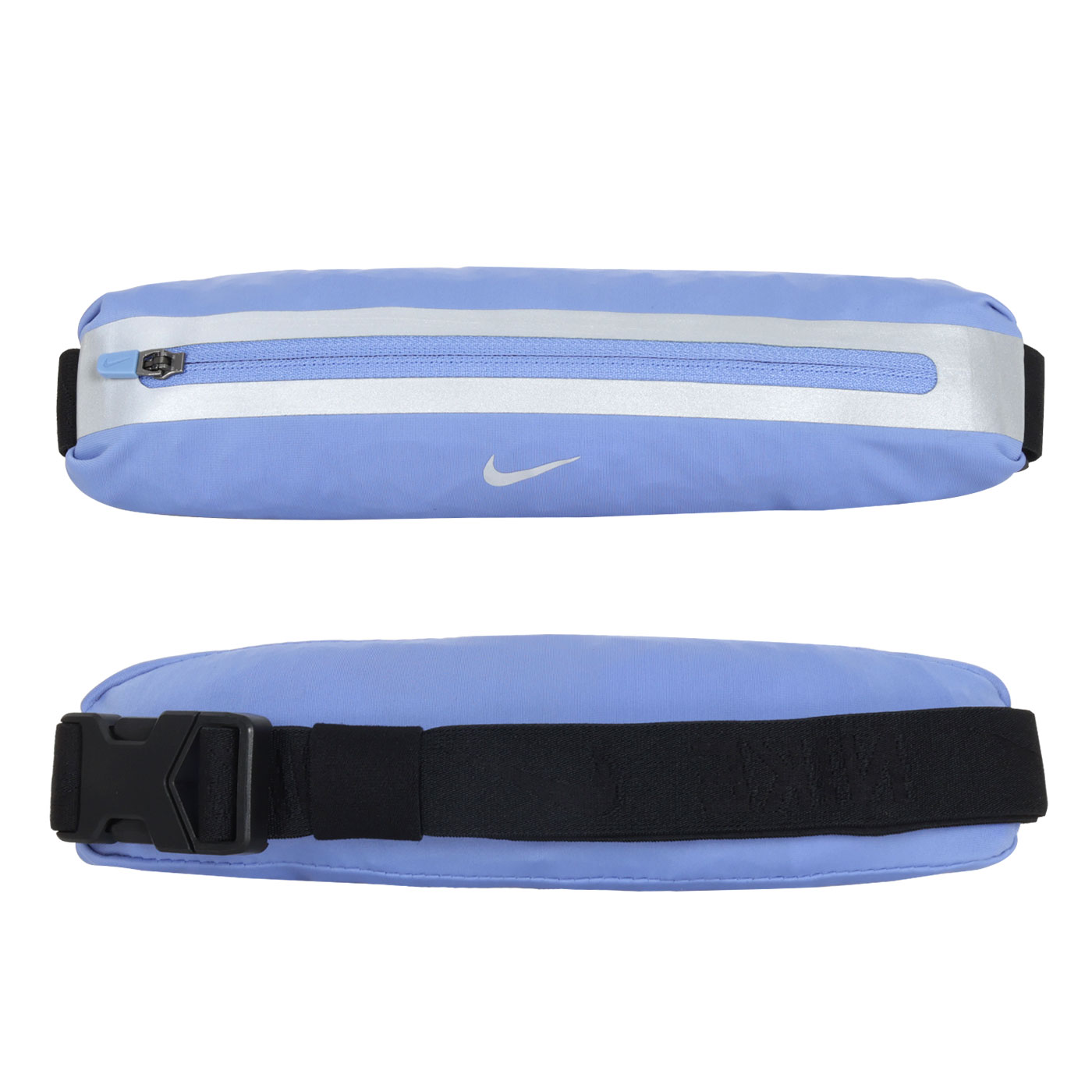 NIKE 彈性運動腰包 3.0  N1003694403OS - 淡靛藍銀