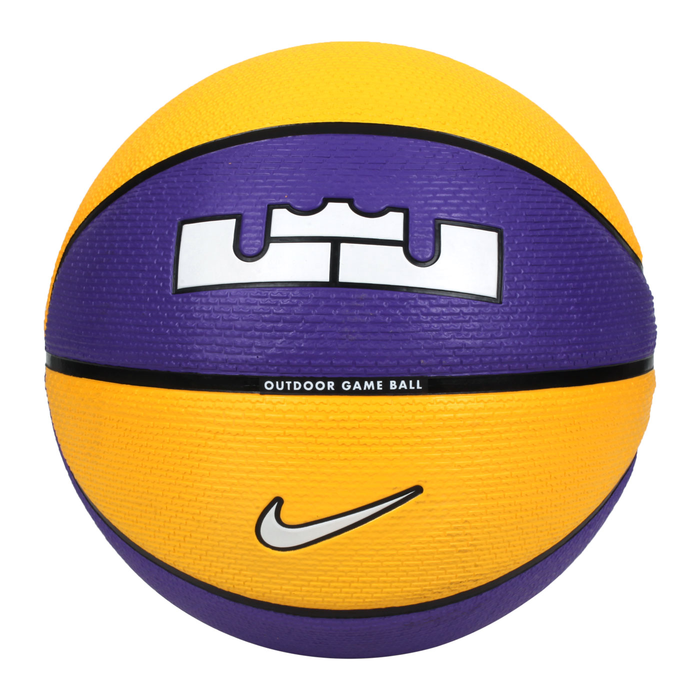 NIKE LEBRON PLAYGROUND 8P 2.0 7號籃球 N100437257507 - 紫黃白