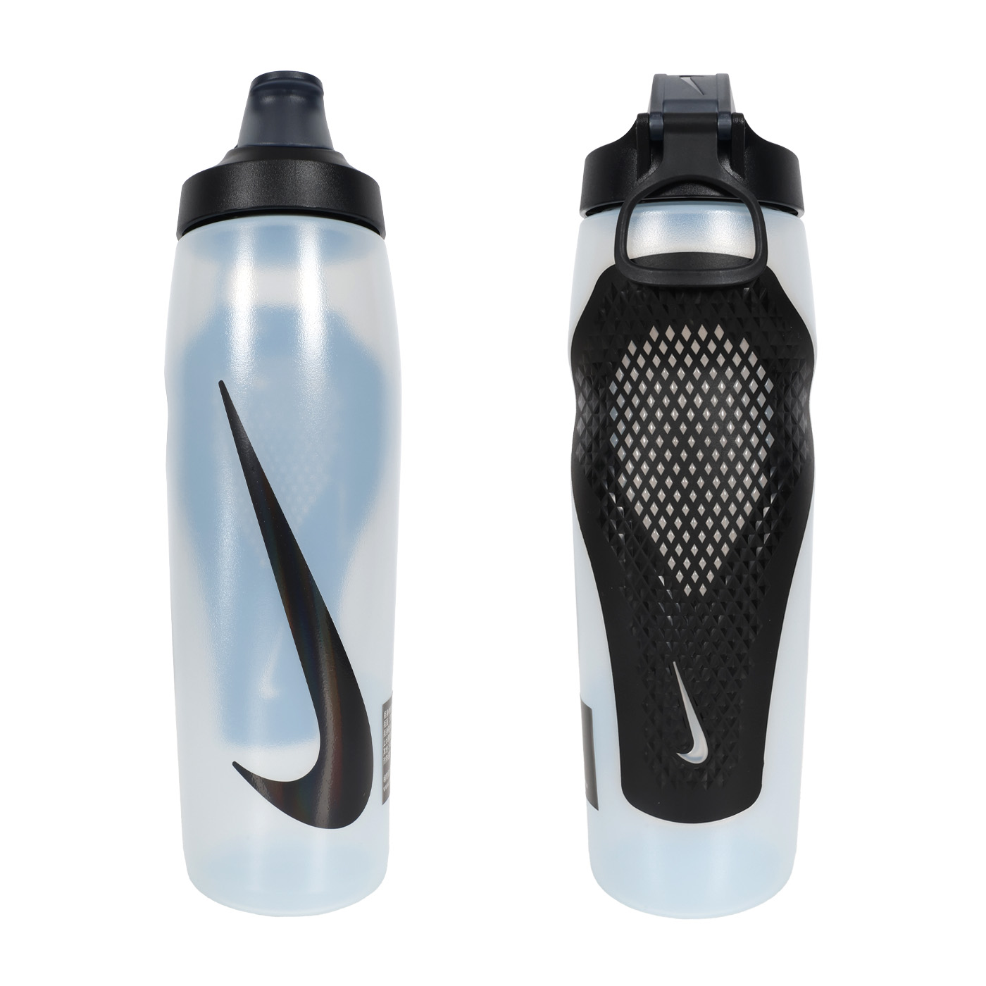 NIKE REFUEL BOTTLE瓶蓋擠壓水壺32oZ  N100767012532 - 霧白黑
