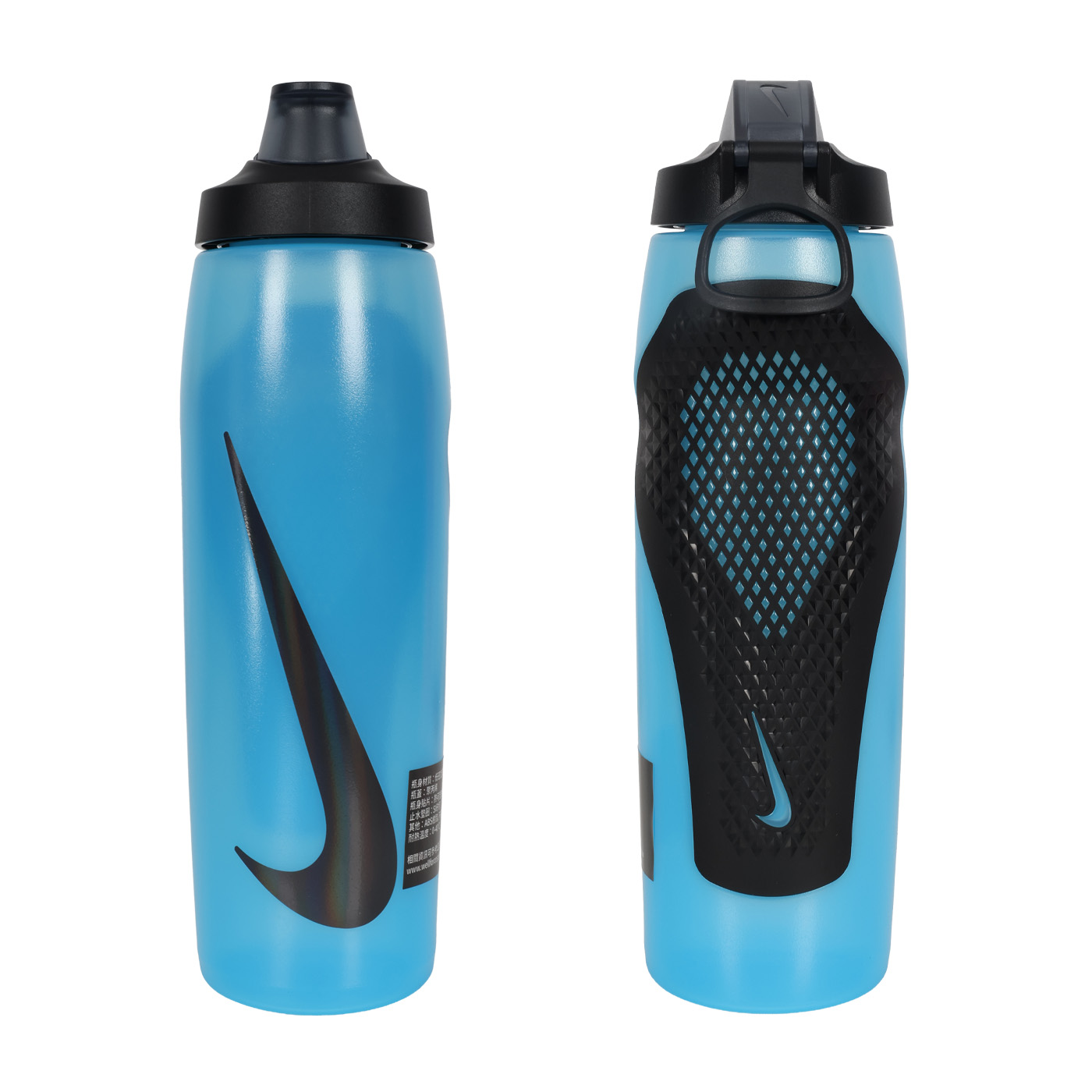 NIKE REFUEL BOTTLE 瓶蓋擠壓水壺 32 OZ  N100767042032 - 珊瑚藍黑