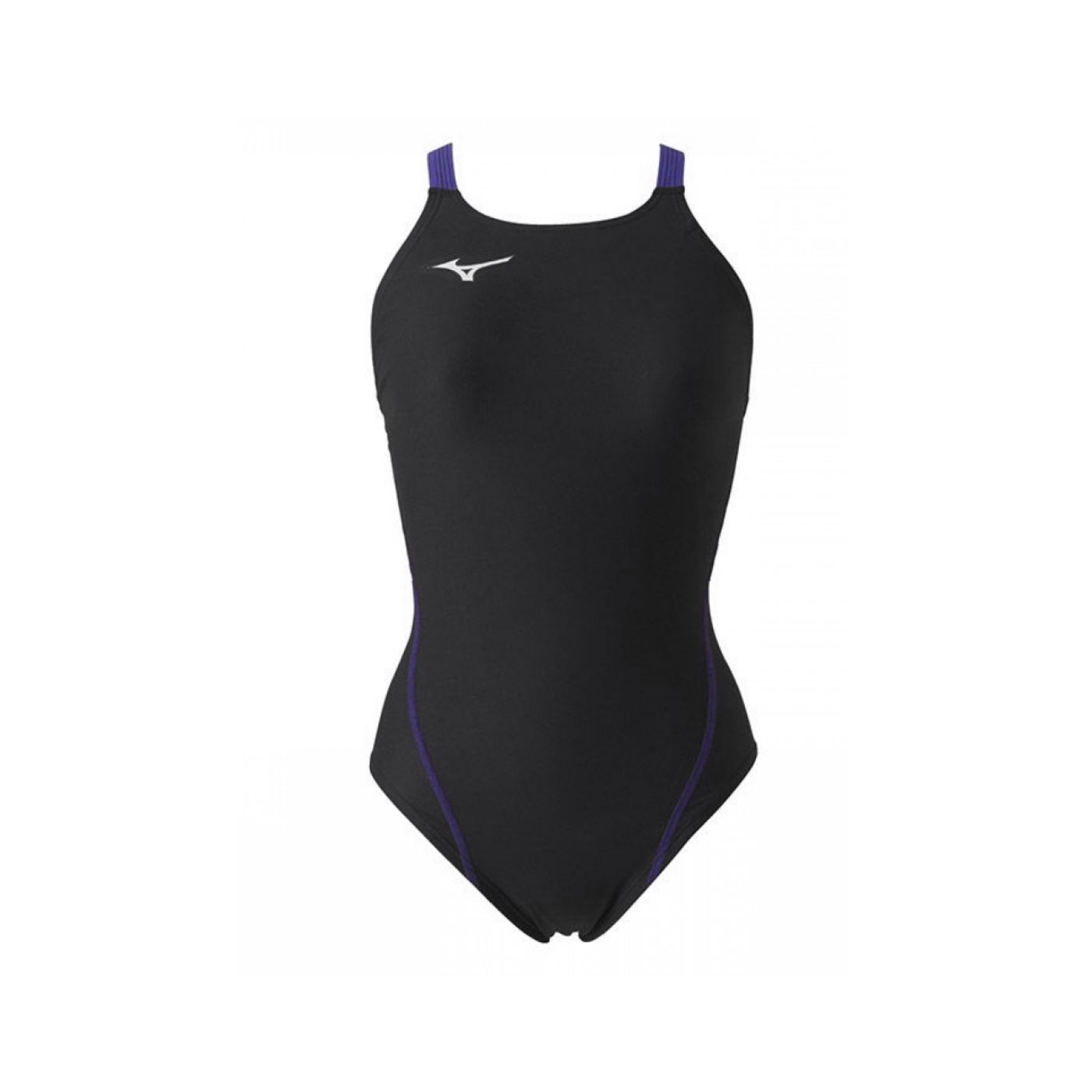 MIZUNO 女款連身泳衣  SWIMN2MA826198 - 黑紫銀