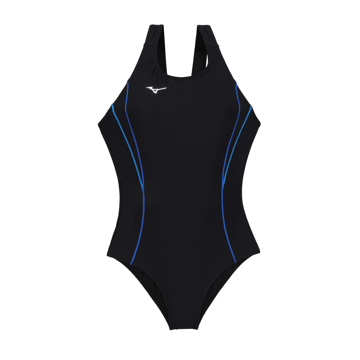 MIZUNO 女款連身泳衣  SWIM N2MAAC1192 - 黑藍銀