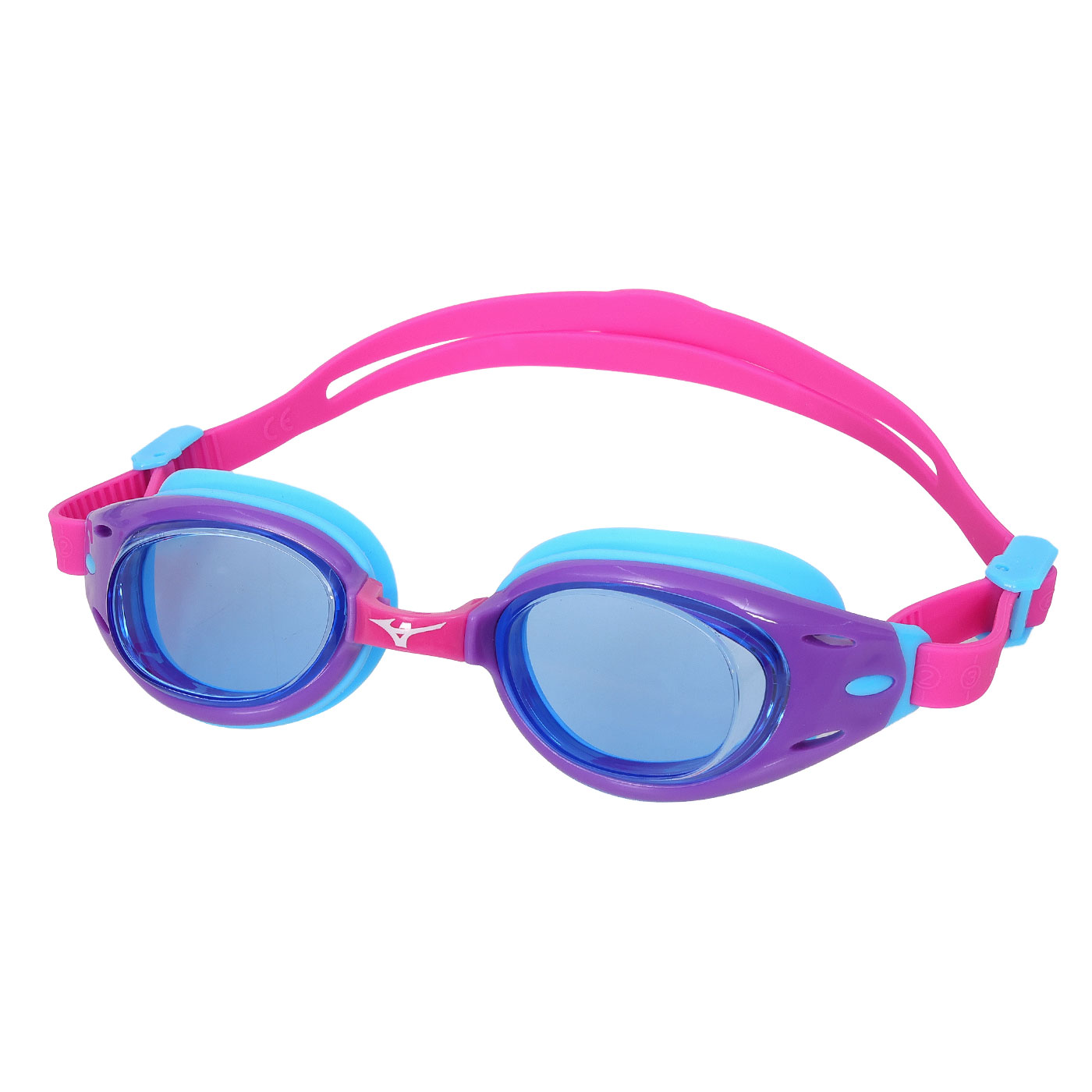MIZUNO 兒童泳鏡  SWIM N3TFB10500-22 - 桃紅水藍白