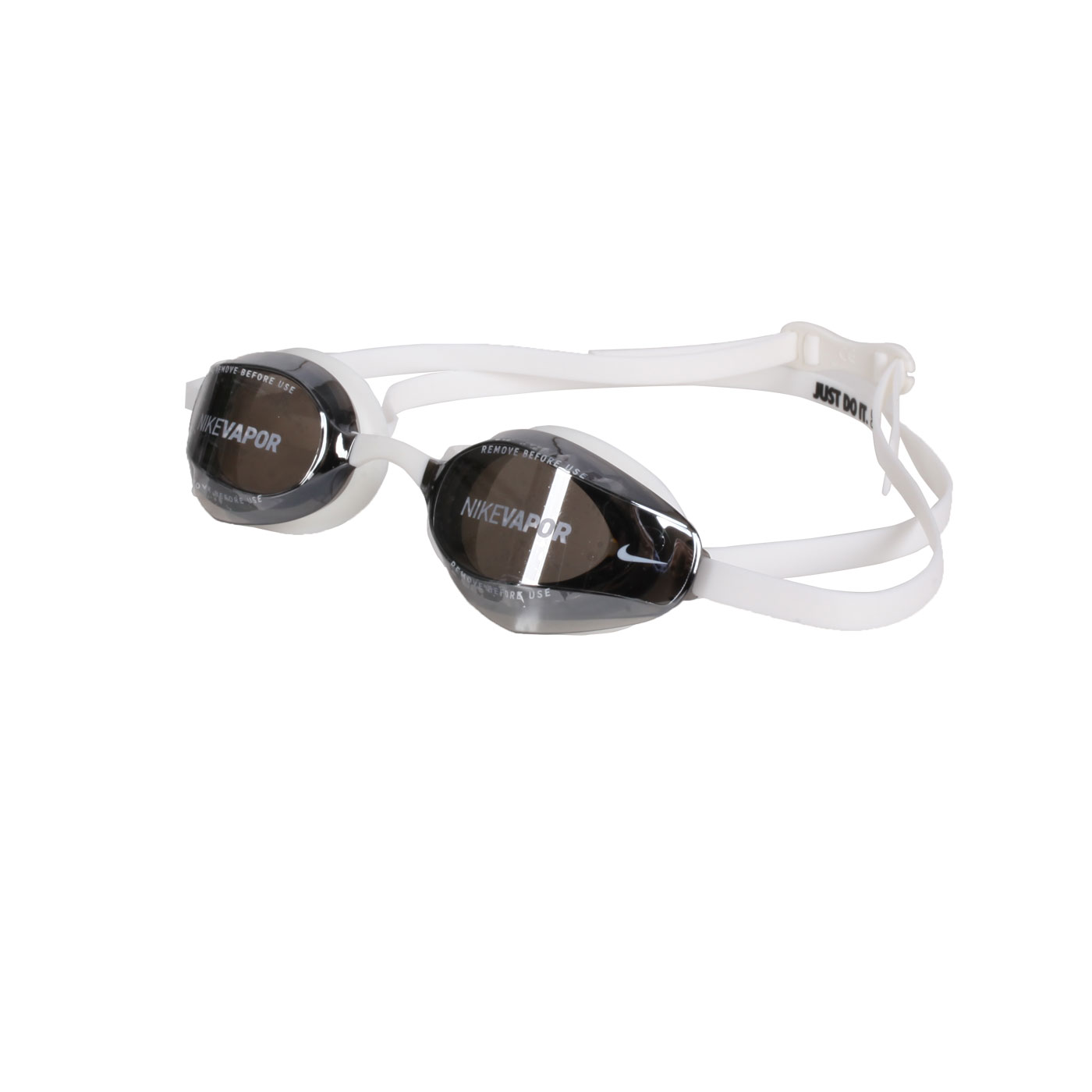 NIKE SWIM VAPOR成人專業型鏡面泳鏡  NESSA176-100 - 白電鍍黑