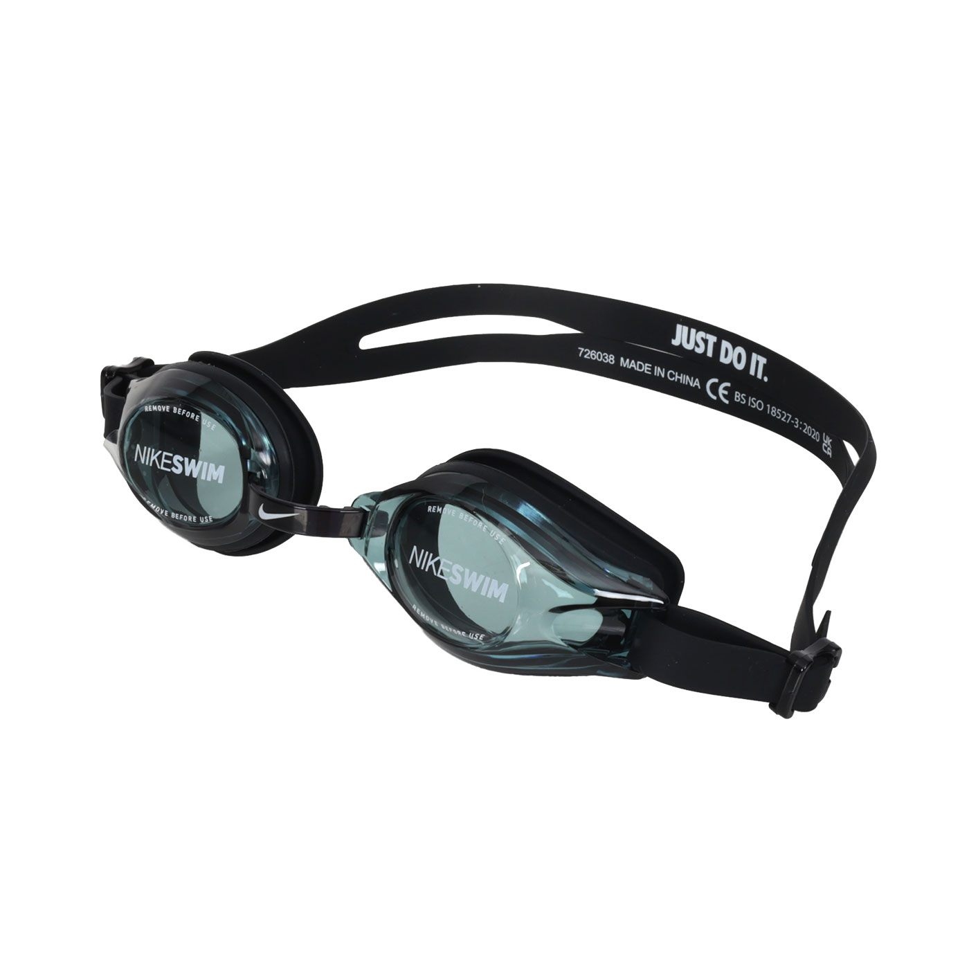 NIKE SWIM 基本訓練型泳鏡  NESSC169-007 - 黑白