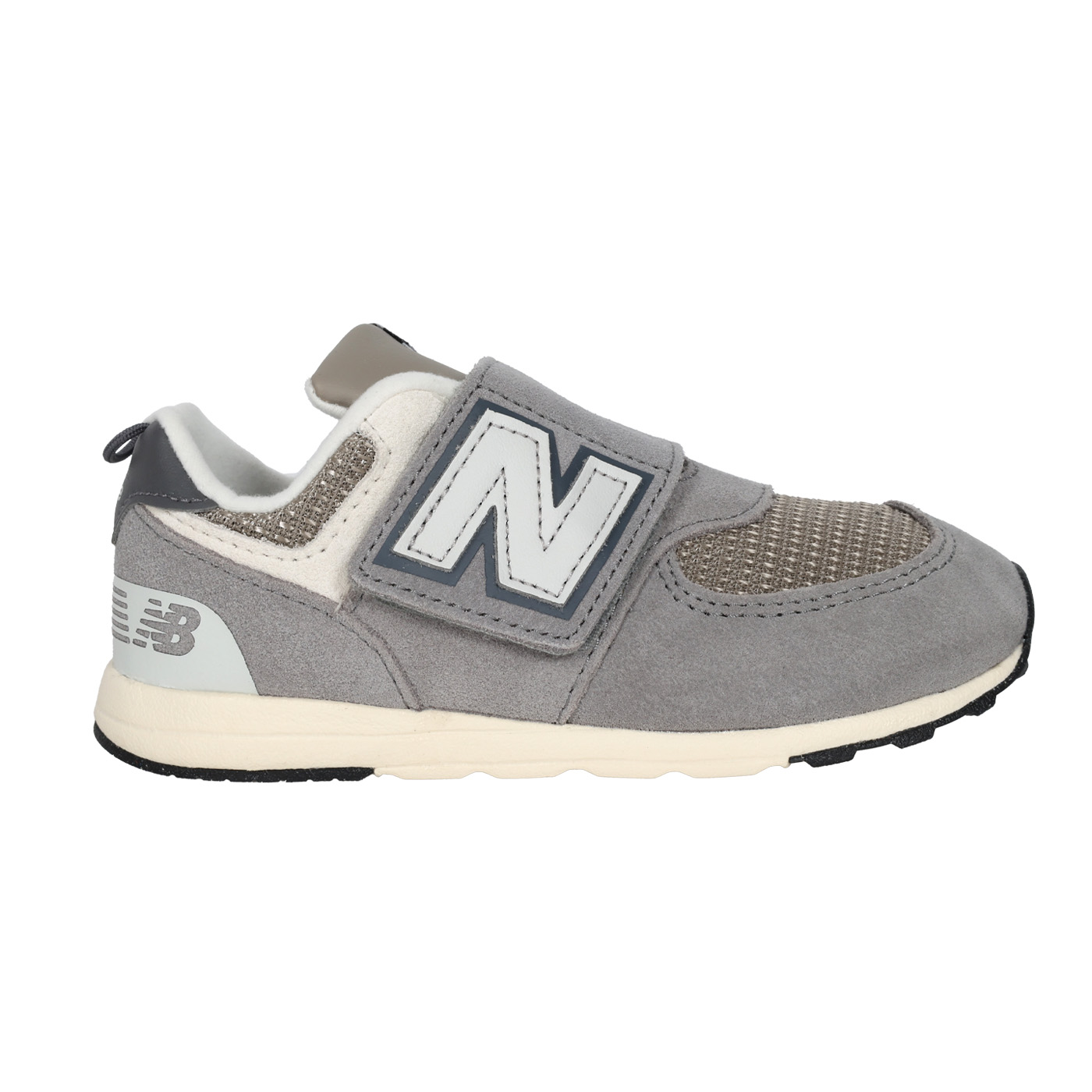 NEW BALANCE 小童復古慢跑鞋-WIDE  NW574SNV - 灰米白
