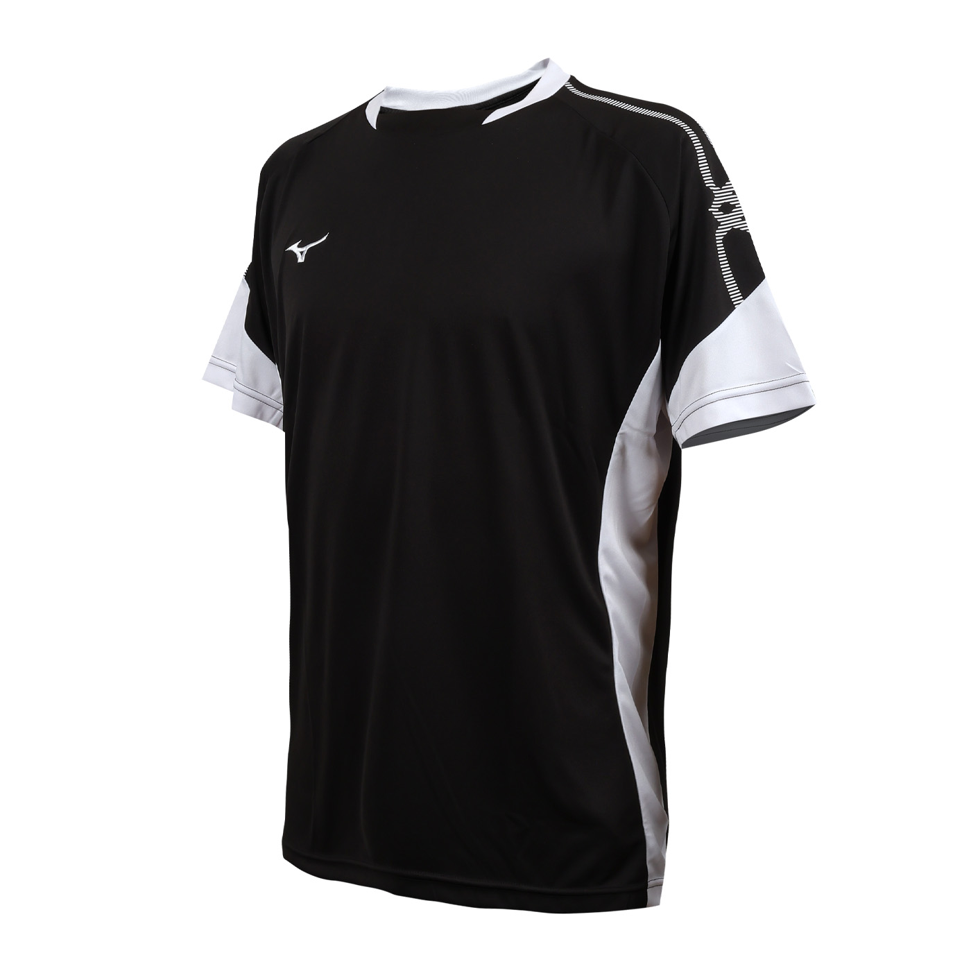 MIZUNO 男款足球短袖圓領T恤  P2TAYA0109 - 黑白