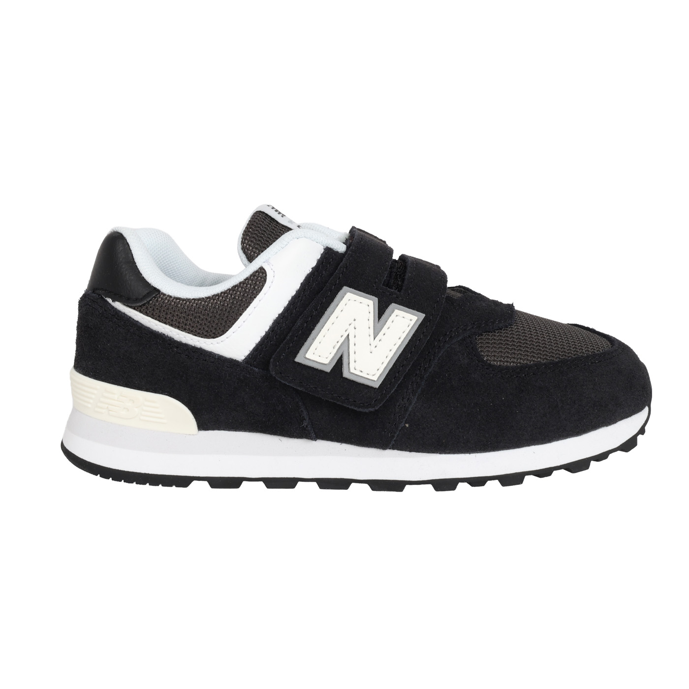 NEW BALANCE 中童復古慢跑鞋-WIDE  @574@ P574755 - 黑白灰