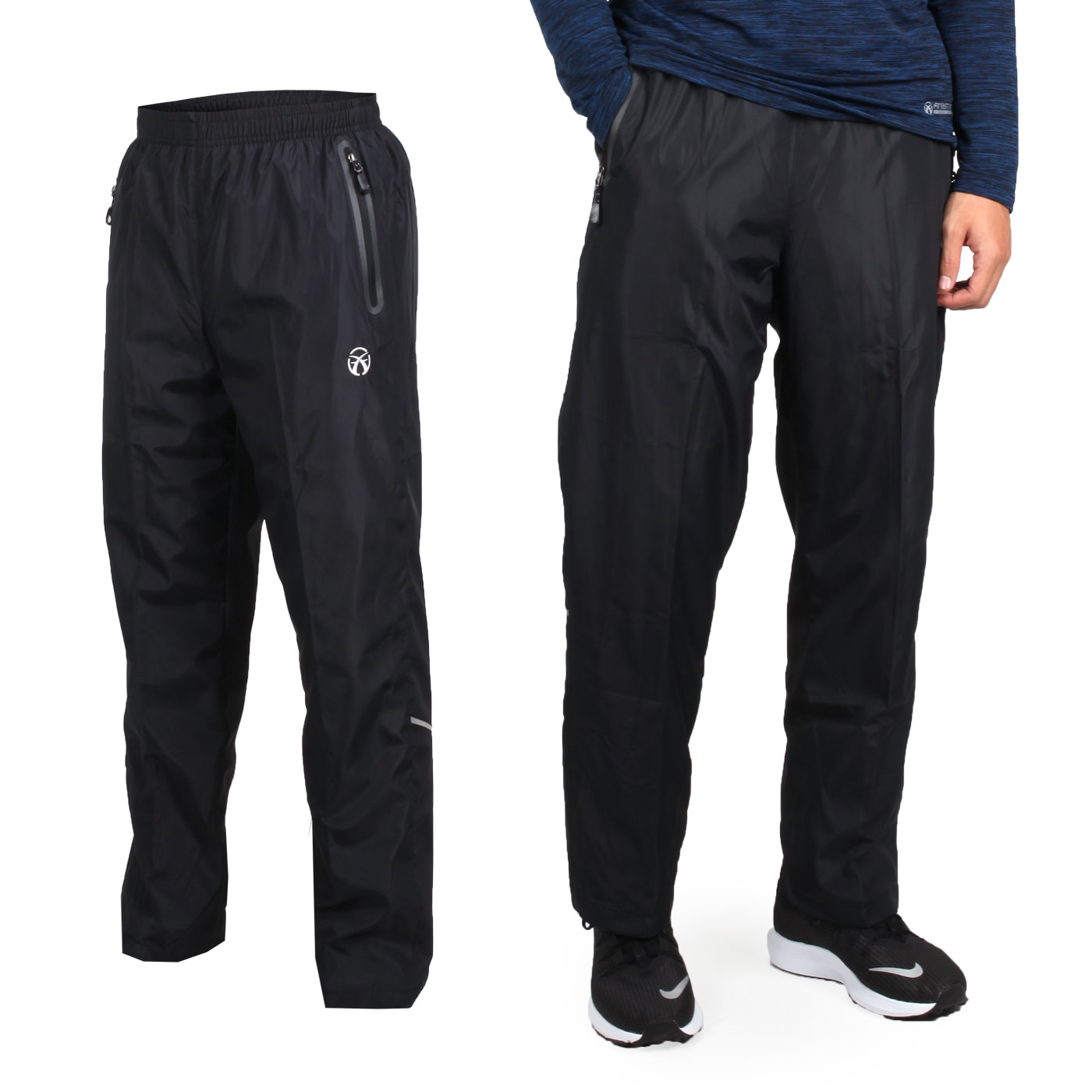 FIRESTAR 男款防風平織長褲 P8172-10 - 黑灰白