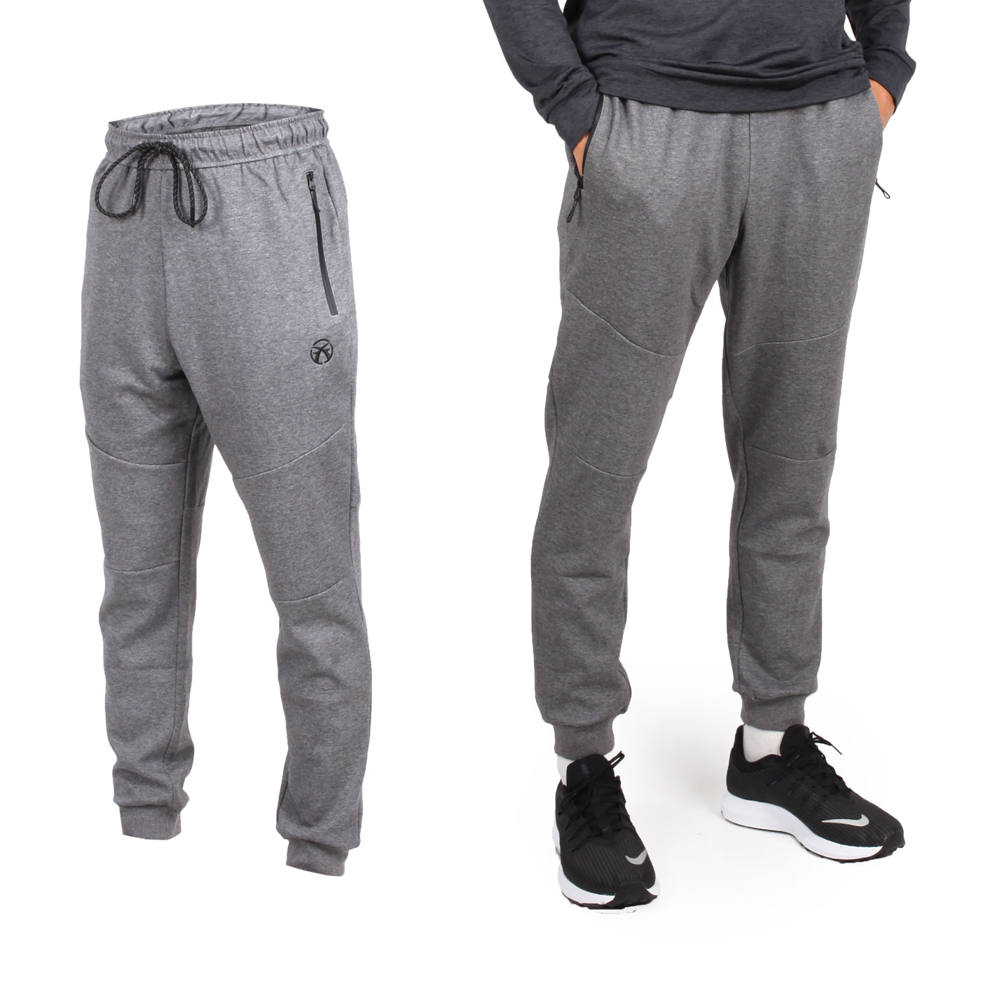 FIRESTAR 男款針織束口長褲 P8176-10 - 灰黑