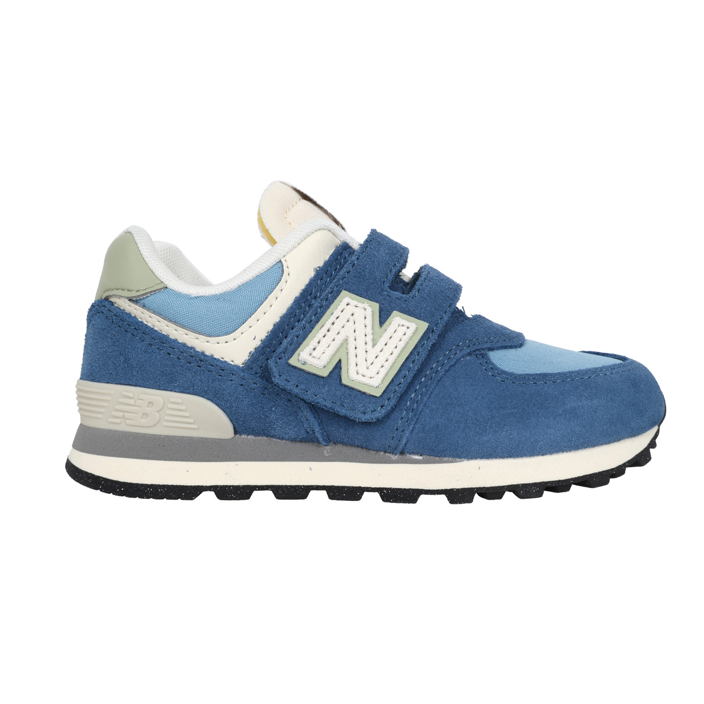 NEW BALANCE 中童運動鞋-WIDE  PV574BLE - 藍淺藍綠白