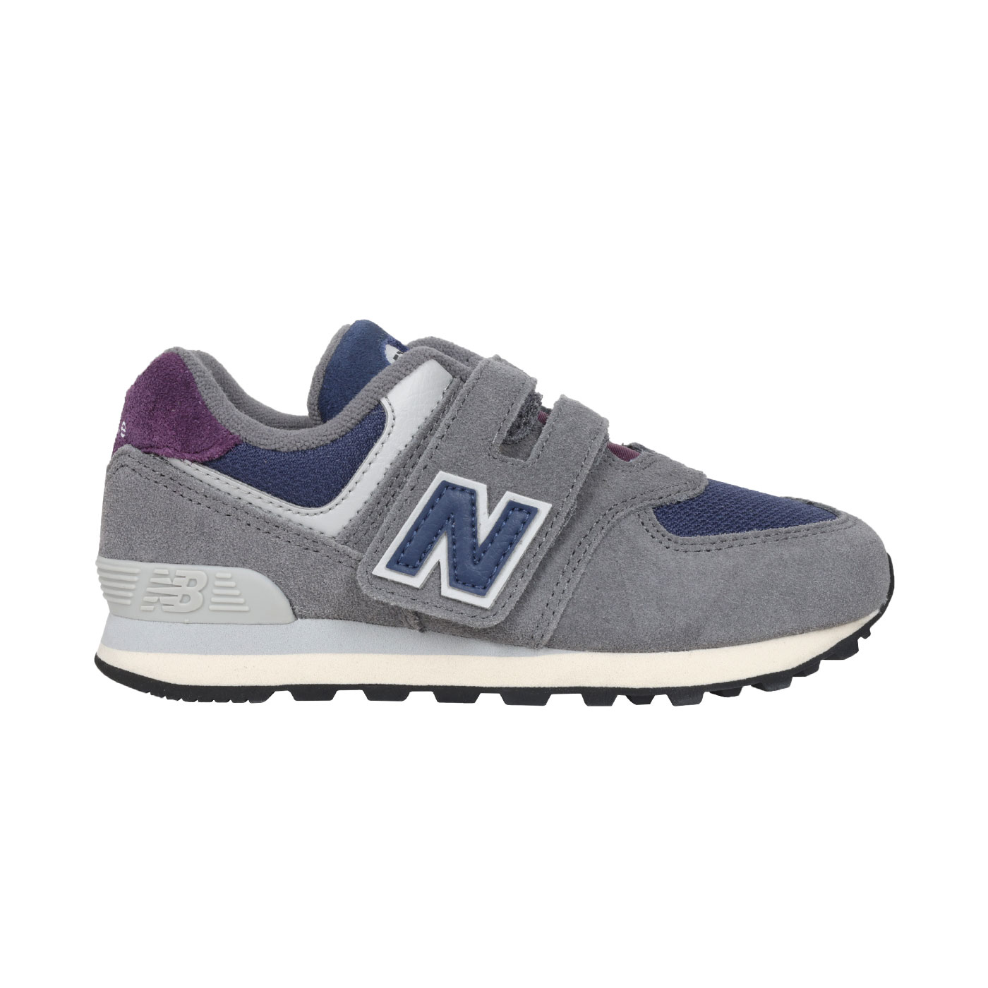 NEW BALANCE 中童休閒運動鞋-WIDE  PV574KGN - 深灰藍紫