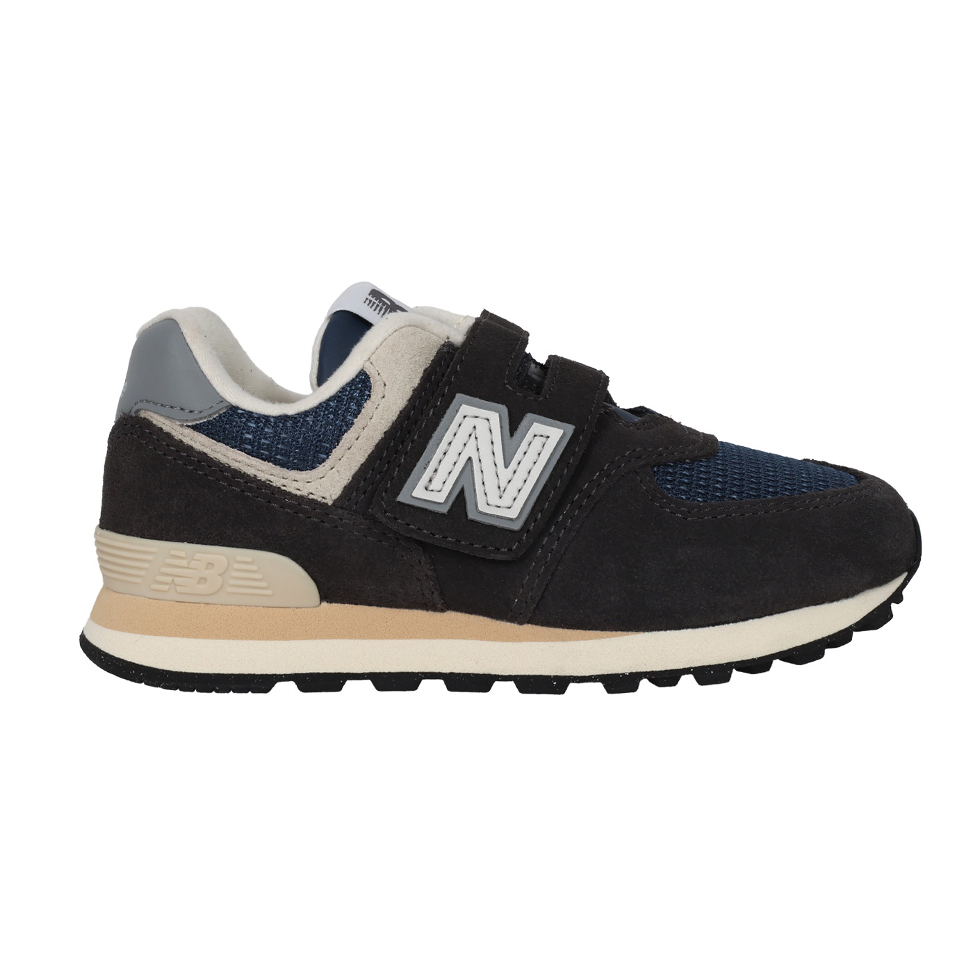 NEW BALANCE 中童復古慢跑鞋-WIDE  PV574SGG - 黑丈青灰