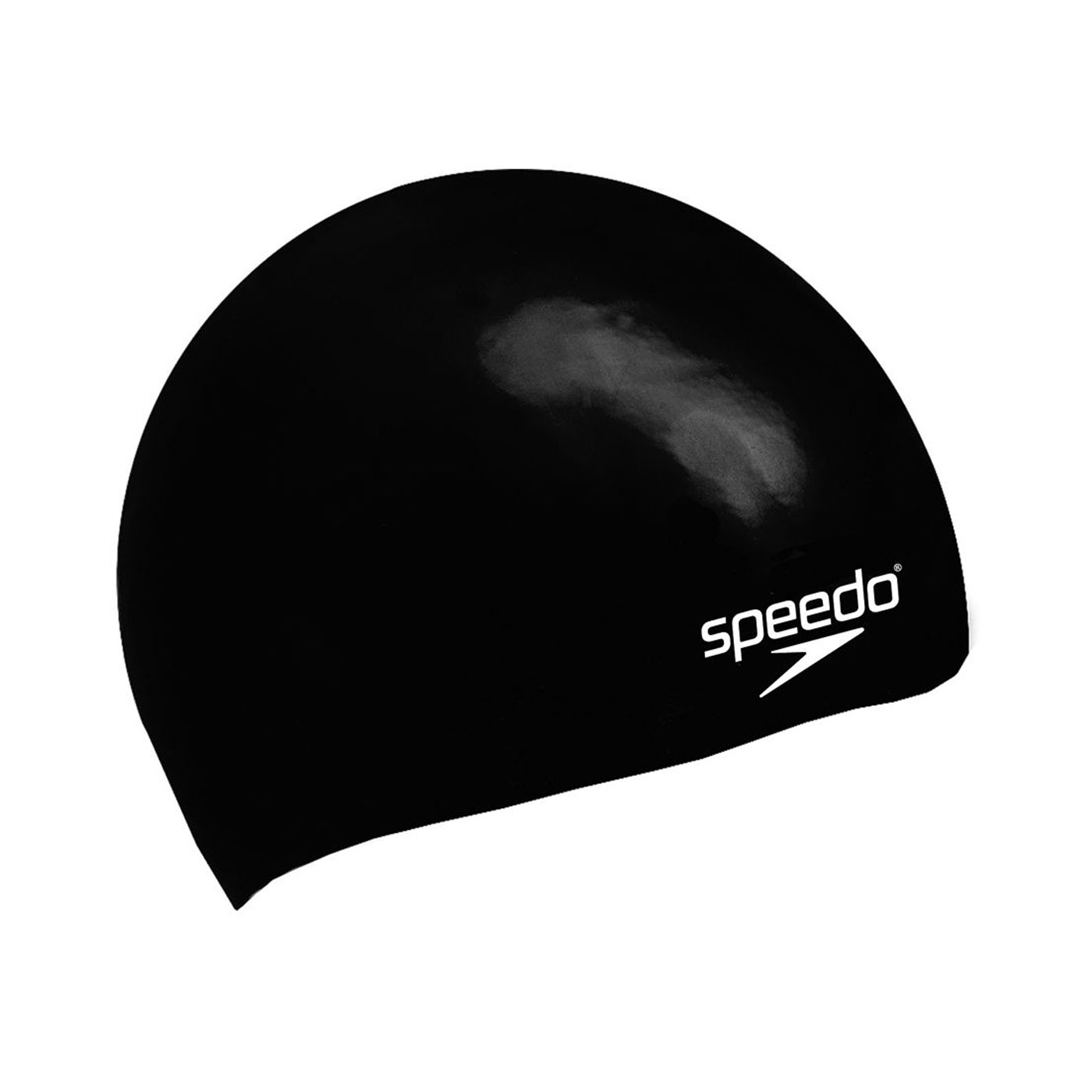 SPEEDO 兒童矽膠泳帽Plain Moulded  SD8709900001 - 黑白