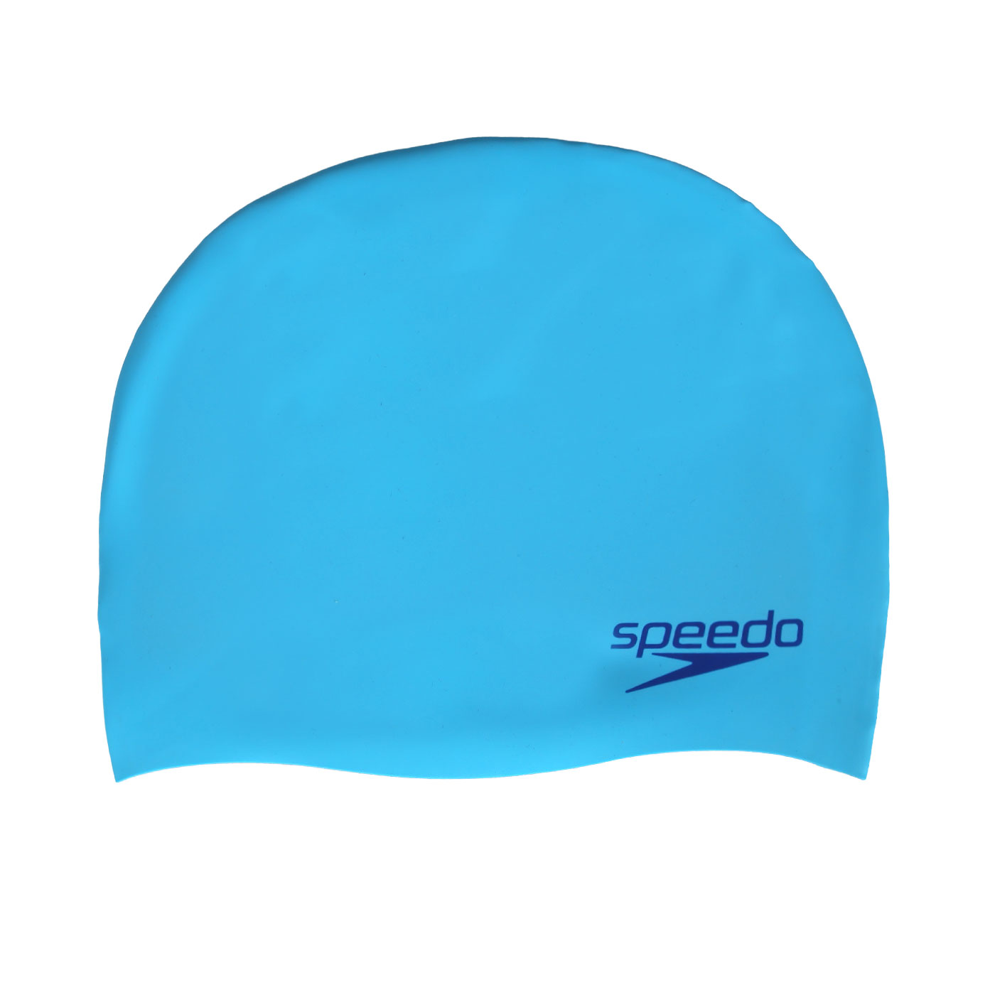 SPEEDO 兒童矽膠泳帽PlainMoulded  SD8709908420 - 天藍深藍