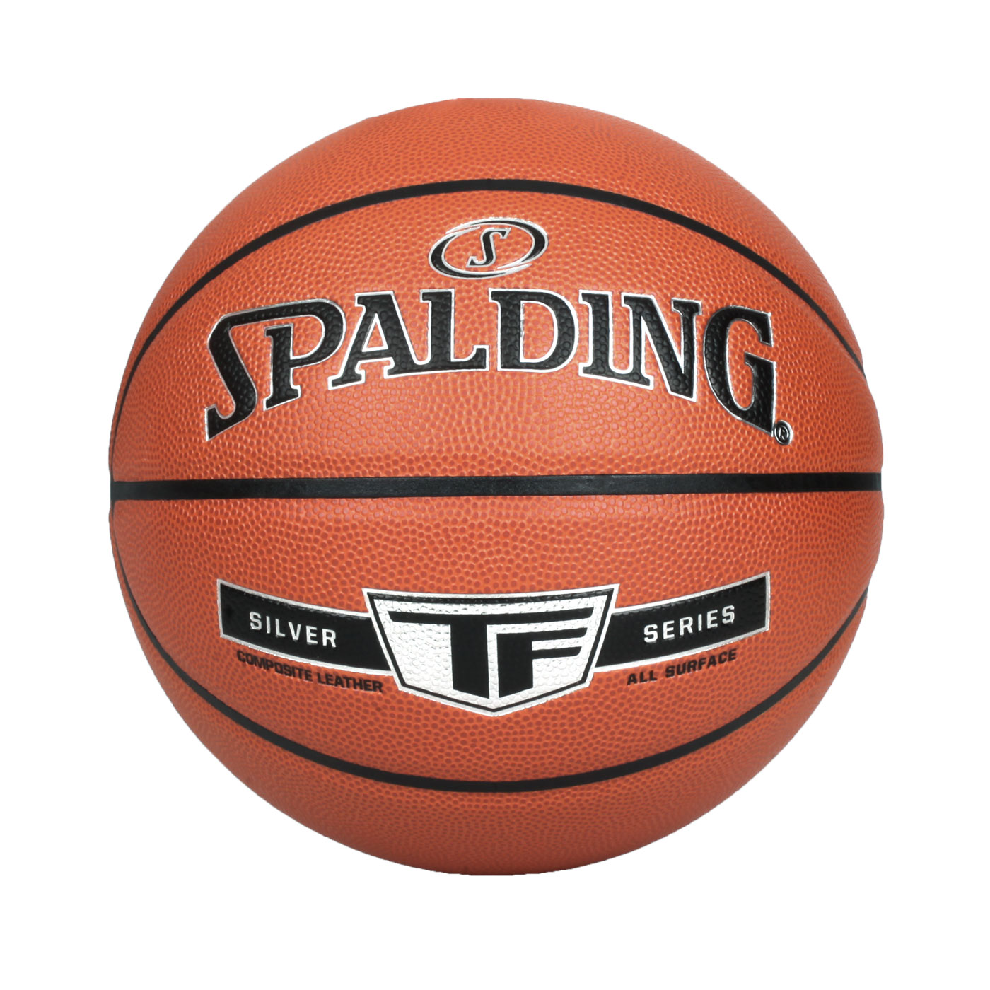 SPALDING TF #6合成皮籃球#41645 SPA76860 - 橘黑銀