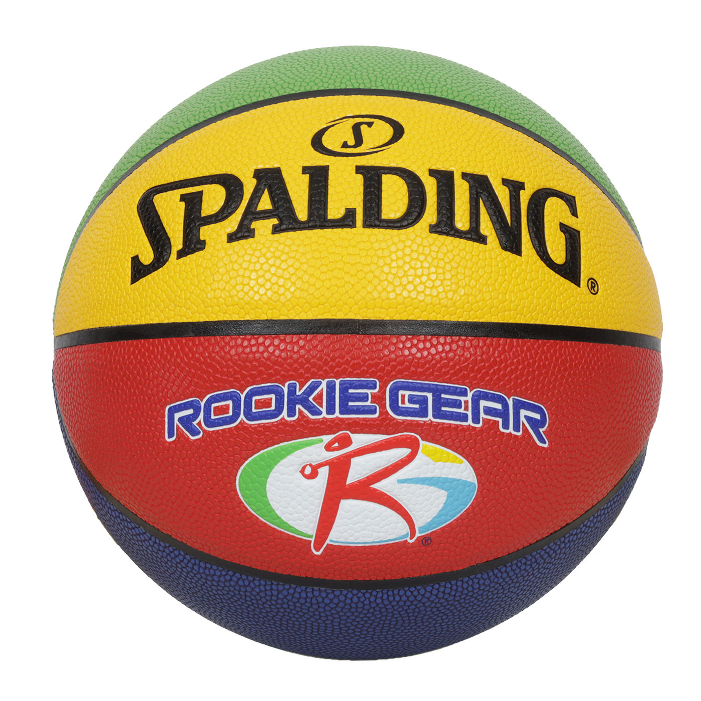 SPALDING 新人系列#5合成皮籃球#40645  SPA76951 - 紅黃藍綠白