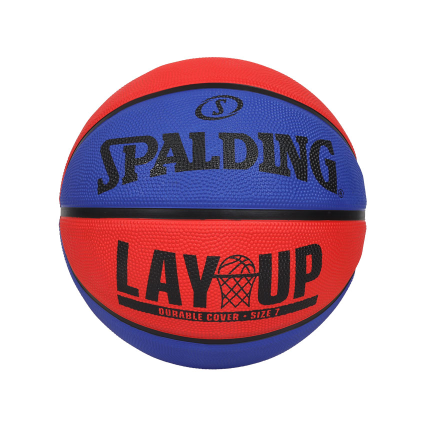 SPALDING LAY UP#7橡膠籃球#41155  SPA84554 - 藍紅黑