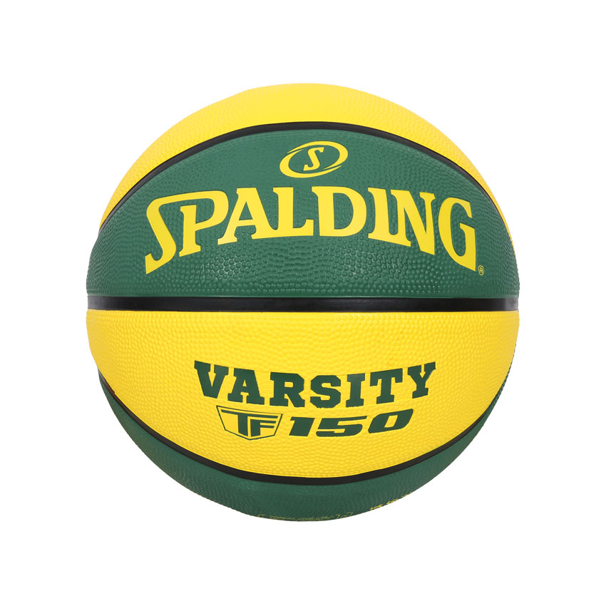 SPALDING TF-150 #7橡膠籃球#42738  SPA85254 - 綠黃