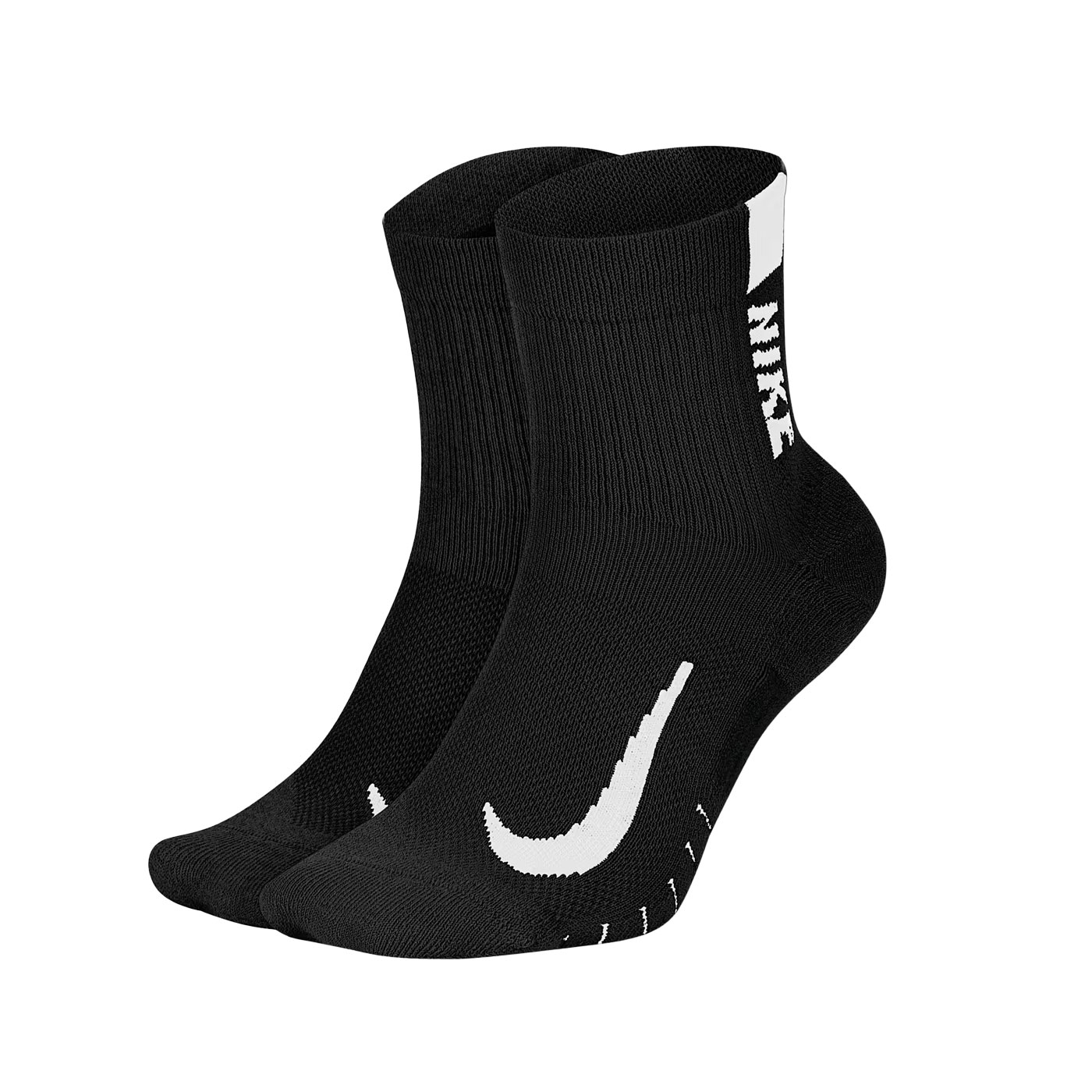 NIKE 中筒運動襪(二雙入)  SX7556-010 - 黑白