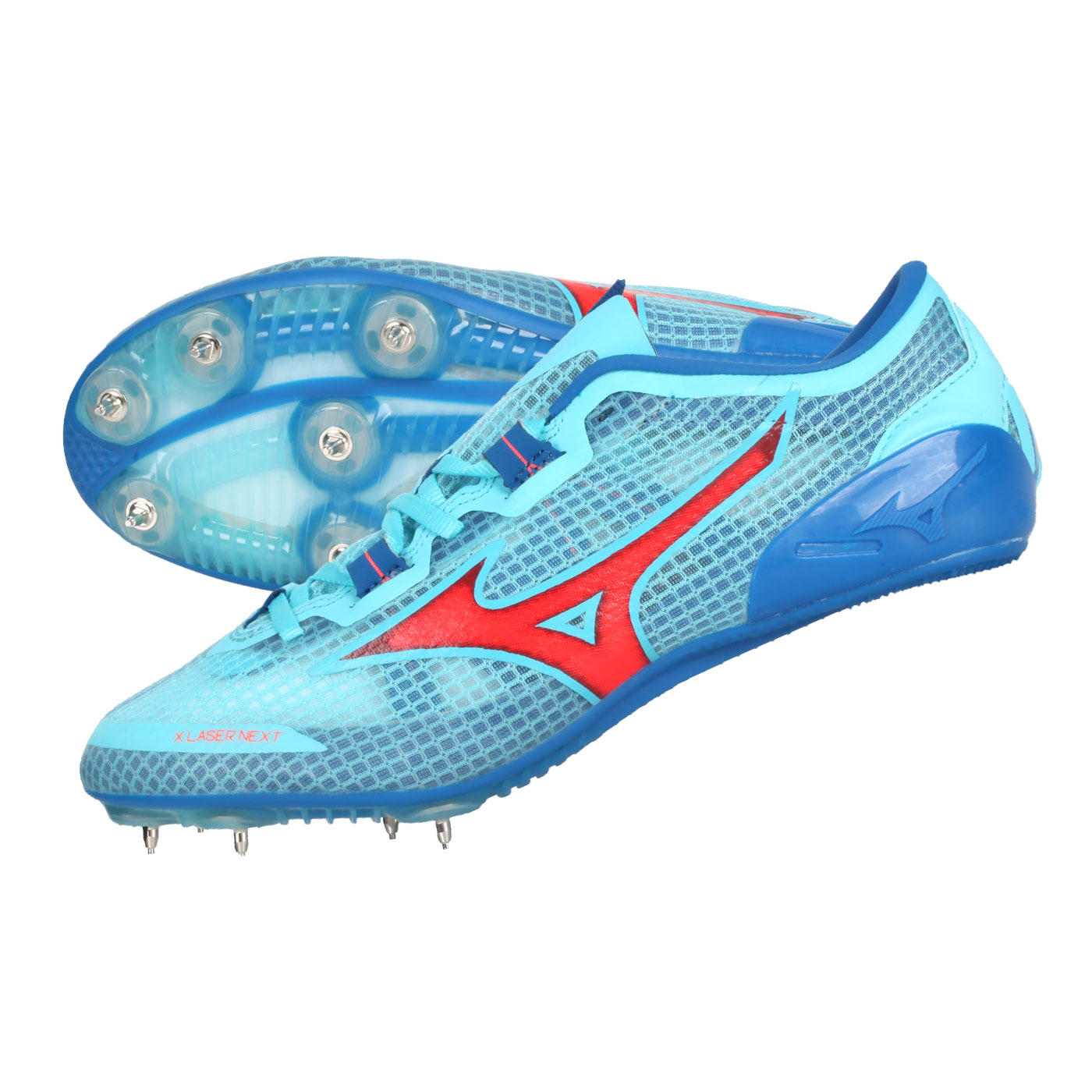 MIZUNO 特定-田徑釘鞋(短距離)  @X LASER NEXT 3@ U1GA230301 - 藍寶藍紅