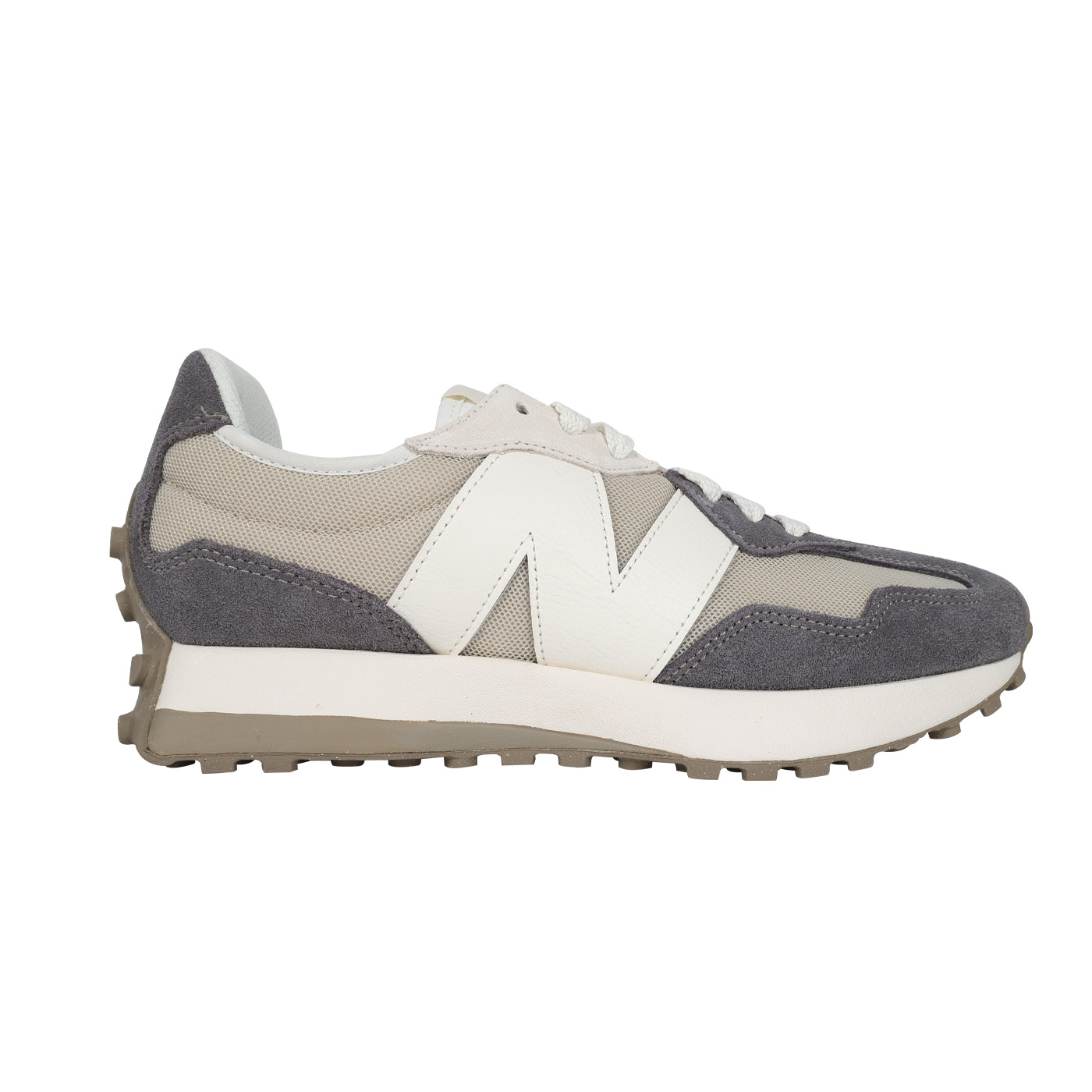 NEW BALANCE 男款復古休閒運動鞋  U327LND - 深灰淺灰白