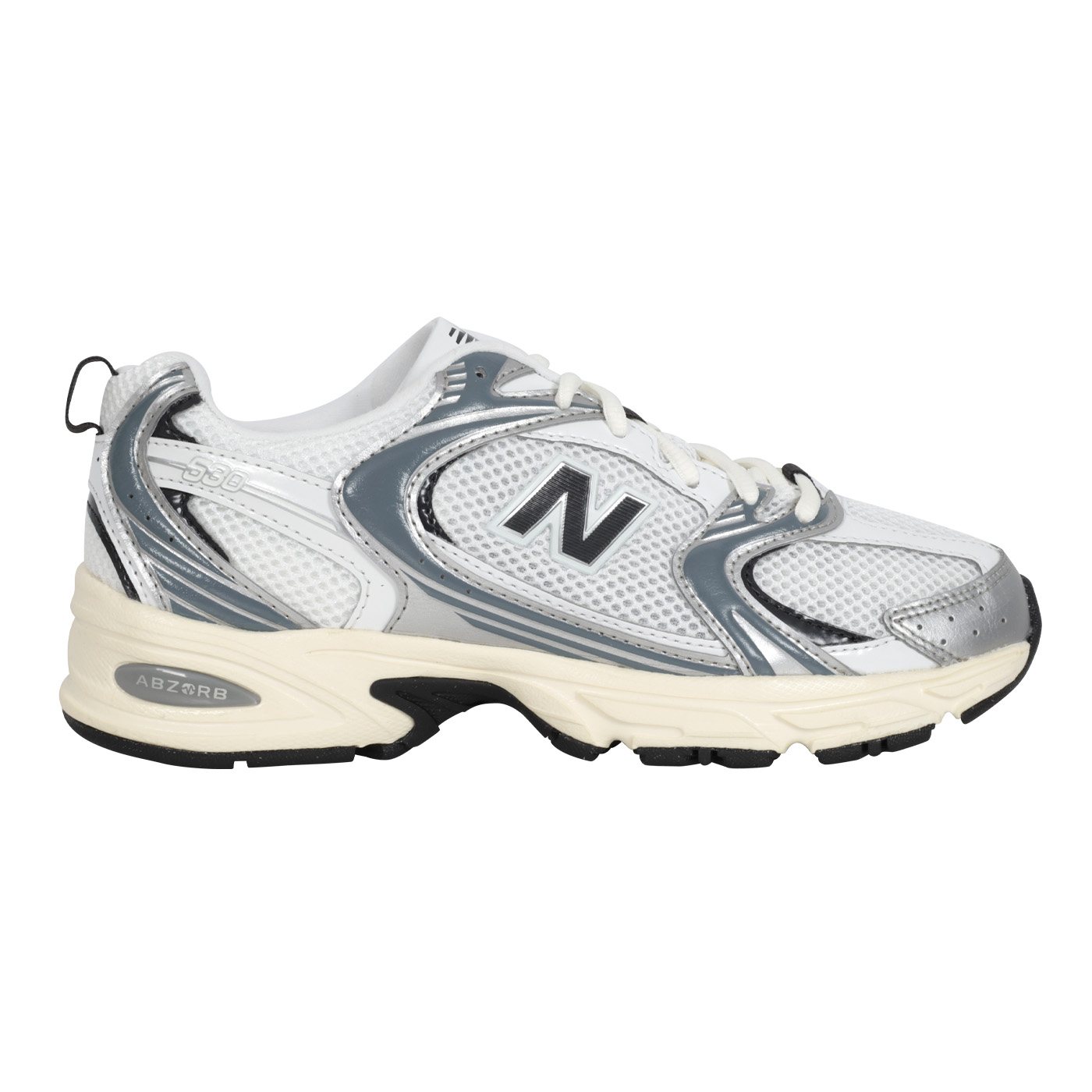 NEW BALANCE 男女款復古運動鞋  U530ESA - 白銀灰