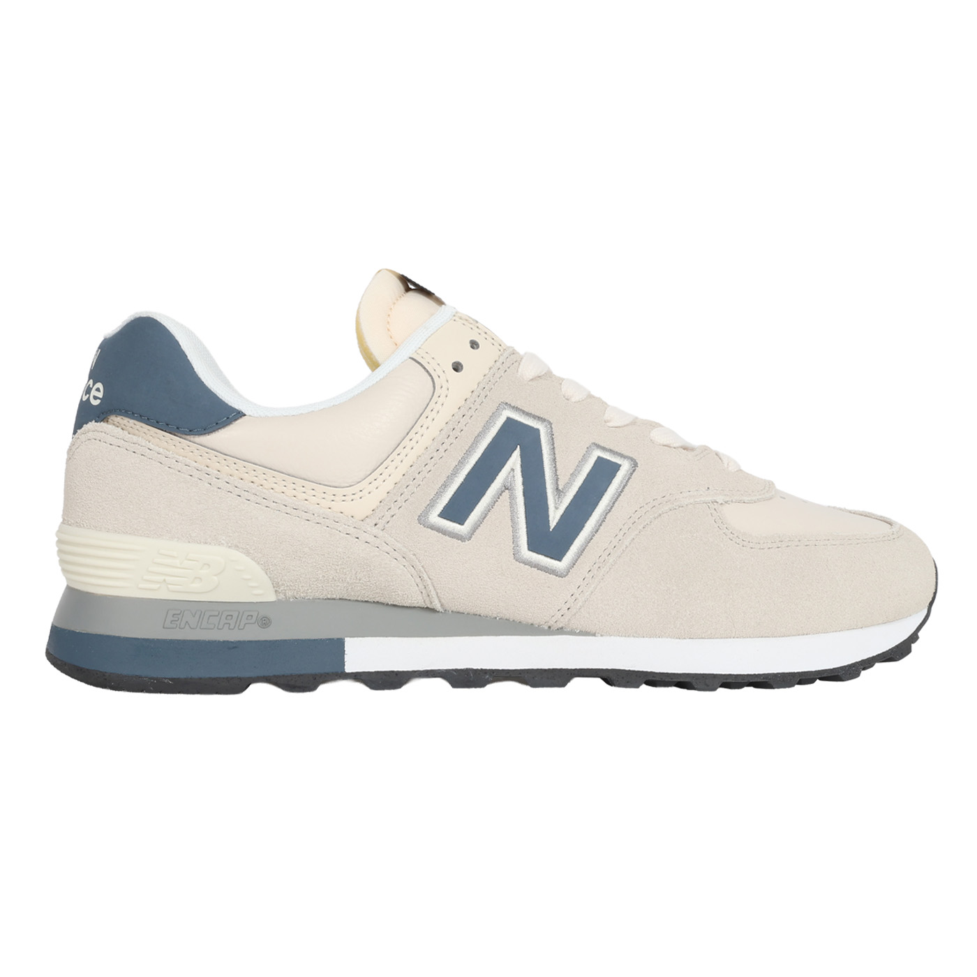 NEW BALANCE 男款復古慢跑鞋  @574@ U57481N - 淺杏靛灰