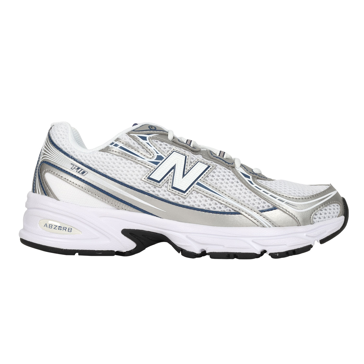 NEW BALANCE 男款復古慢跑鞋  U740WN2 - 白銀丈青