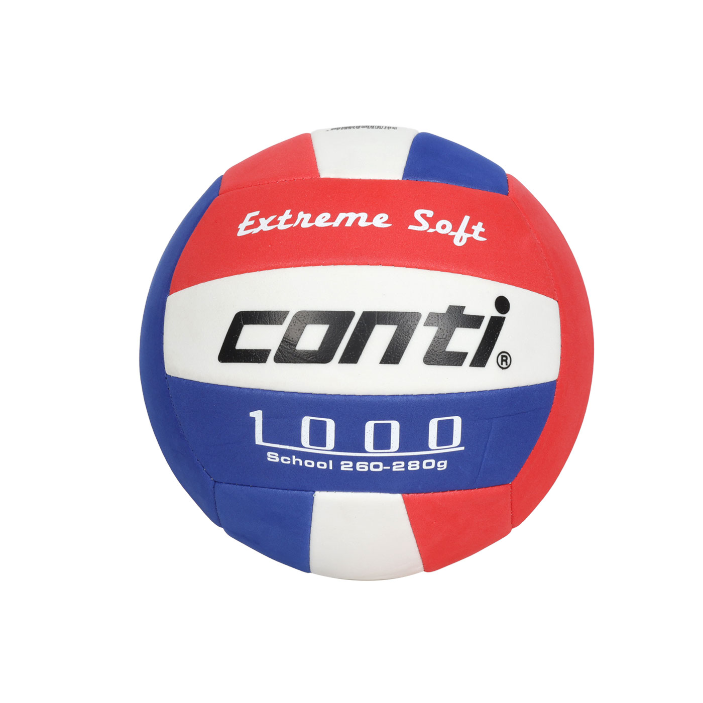 詠冠conti 5號安全軟式排球 CONTI V1000-5-RWB - 紅藍白