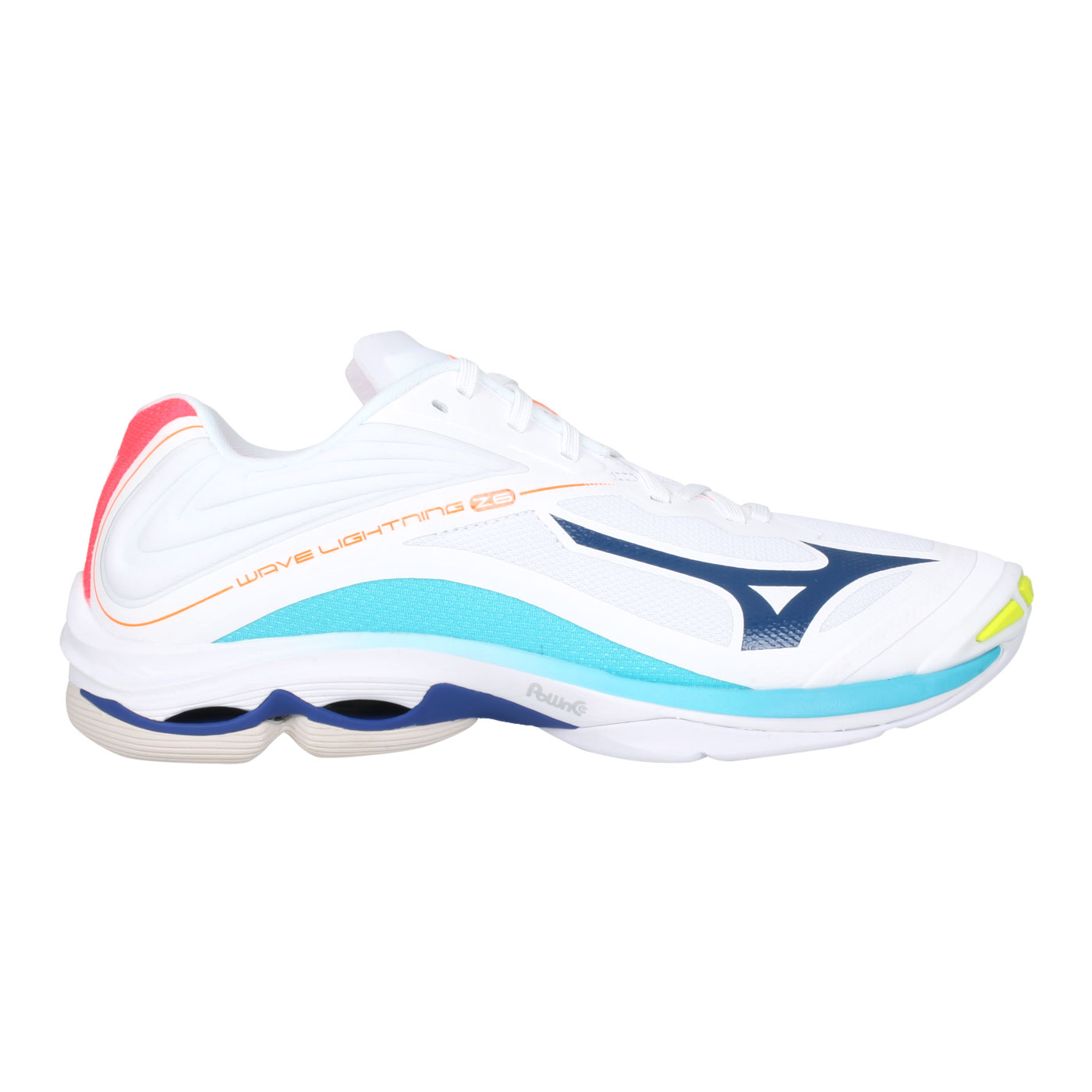 MIZUNO 排球鞋  @WAVE LIGHTNING Z6@V1GA200114 - 白藍橘亮粉