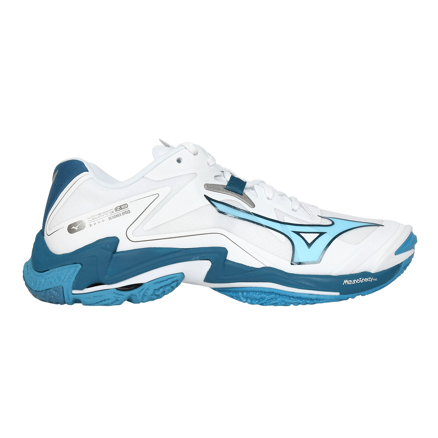 MIZUNO 男款排球鞋  @WAVE LIGHTNING Z8@ V1GA240021 - 白水藍墨藍