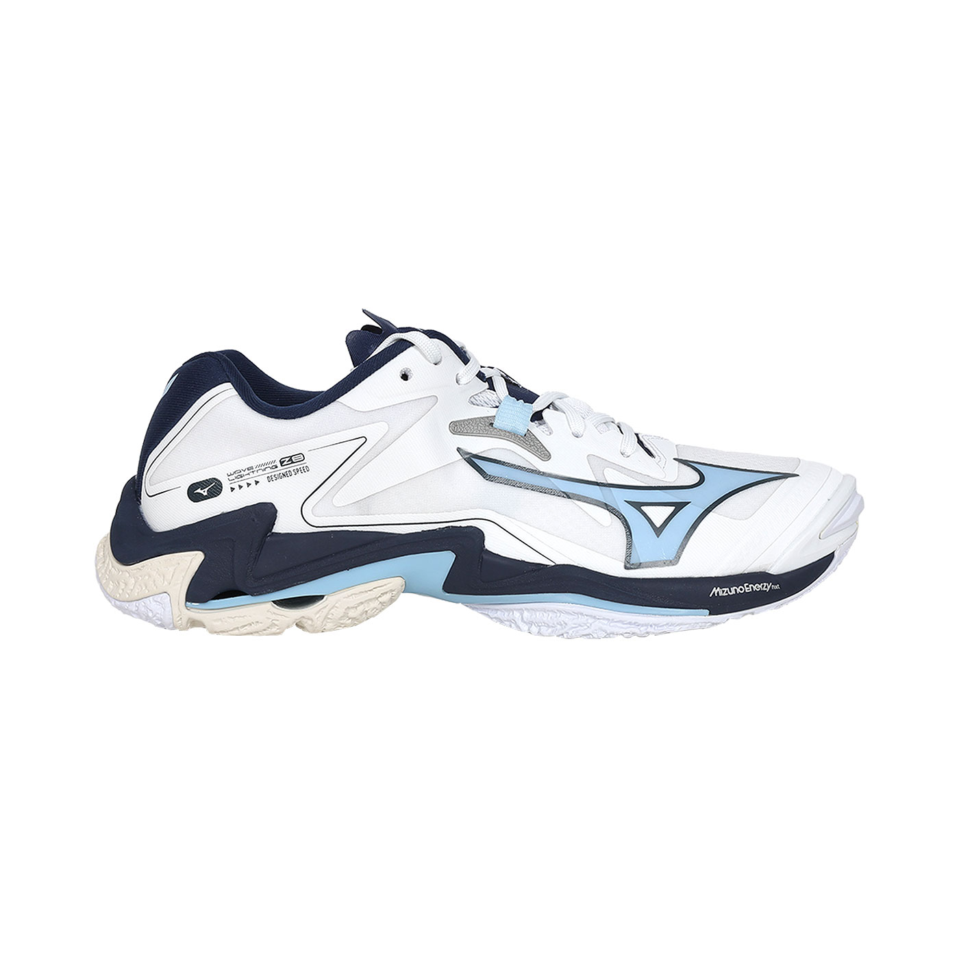 MIZUNO 男款排球鞋  @WAVE LIGHTNING Z8@ V1GA240053 - 白深藍淺藍