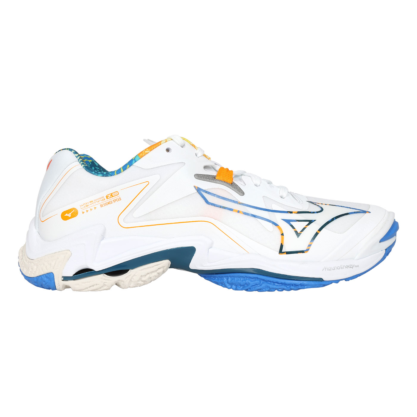 MIZUNO 男款排球鞋  @WAVE LIGHTNING Z8@ V1GA240056 - 白藍橘