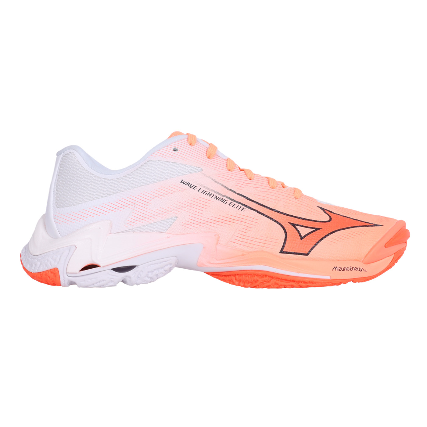 MIZUNO 男款排球鞋  @WAVE LIGHTNING ELITE@ V1GA260080 - 白橘黑