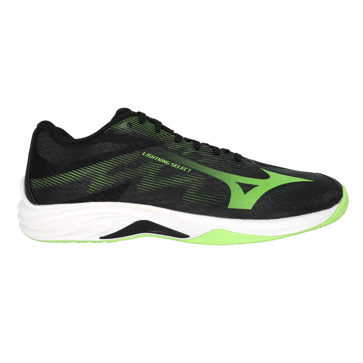 MIZUNO 男款排球鞋   @LIGHTNING SELECT@ V1GA267049 - 黑綠