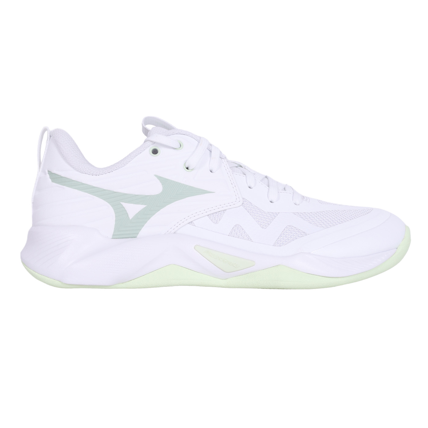 MIZUNO 女款排球鞋  @WAVE MOMENTUM PRO@ V1GC254085 - 白淺綠