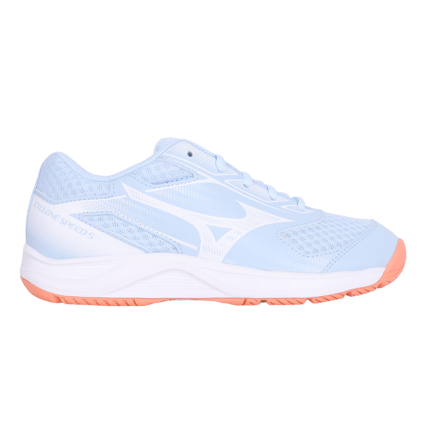 MIZUNO 女排球鞋  @CYCLONE SPEED 5@ V1GC258084 - 水藍白