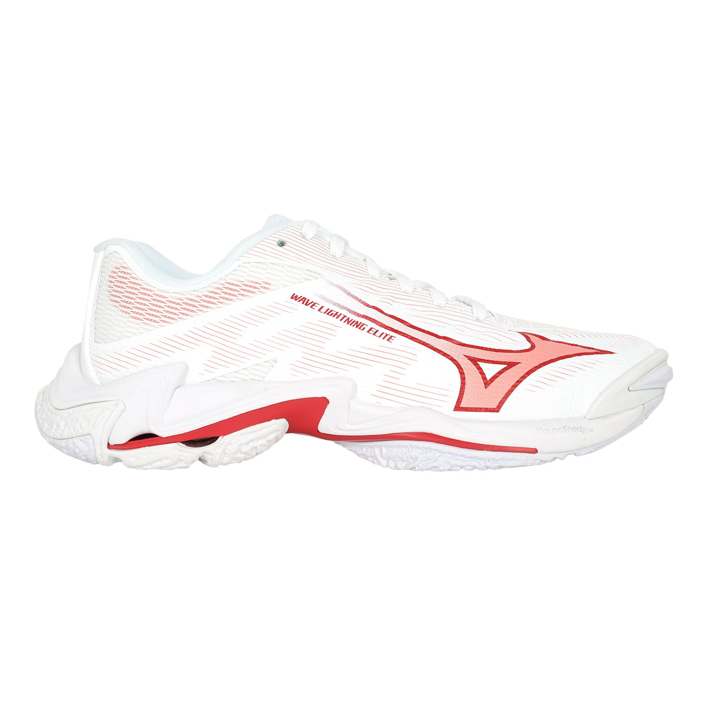 MIZUNO 女款排球鞋   @WAVE LIGHTNING ELITE@ V1GC260073 - 白紅
