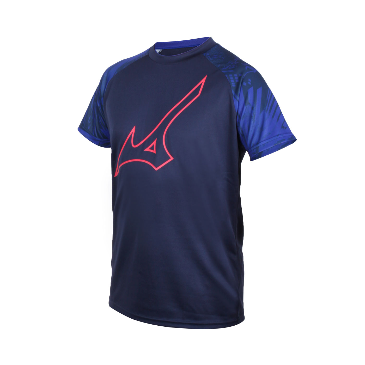 MIZUNO 男款世界大賽短袖T恤 V2MA050514 - 丈青藍紅