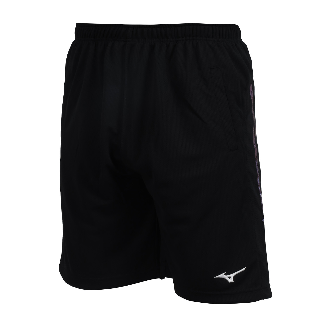 MIZUNO 男款長版排球褲  V2TBCA0192 - 黑炫紫藍白