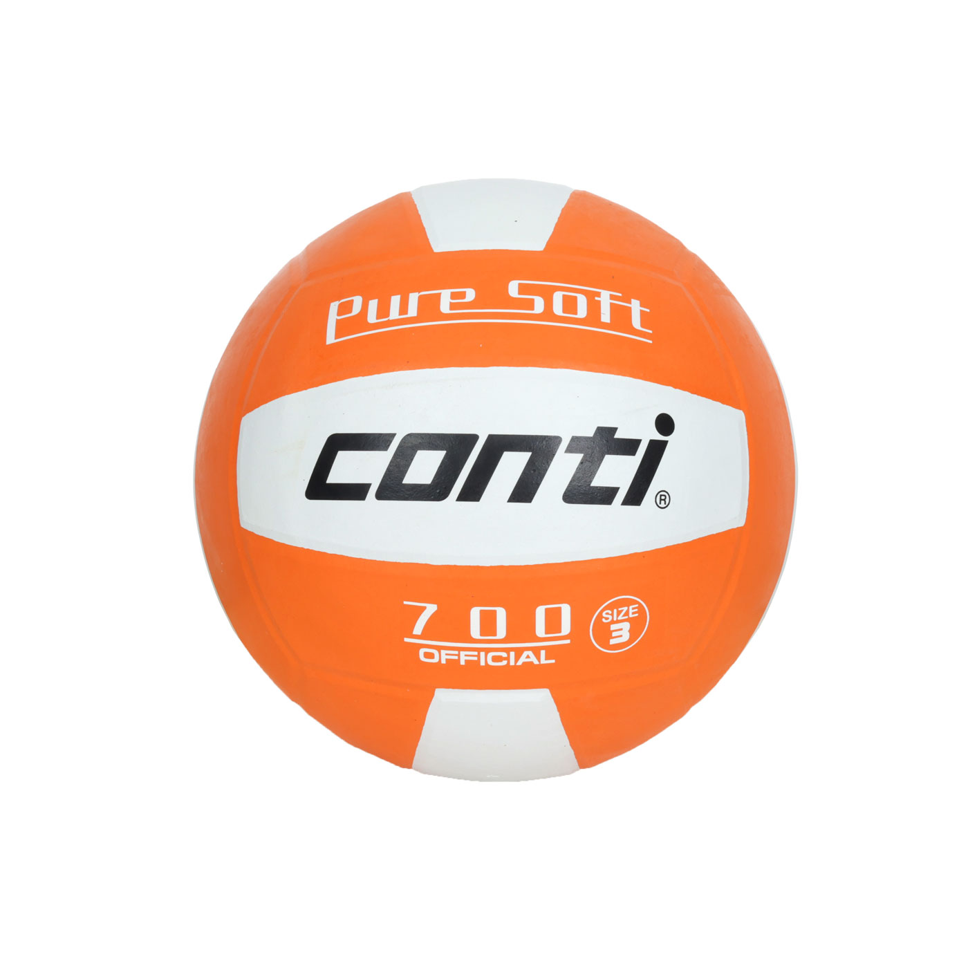 詠冠conti 3號超軟橡膠排球-雙色系列 CONTI V700-3-W0 - 橘白