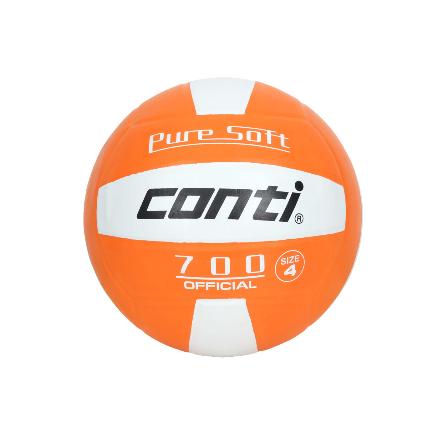 詠冠conti 4號超軟橡膠排球-雙色系列 CONTI V700-4-W0 - 橘白