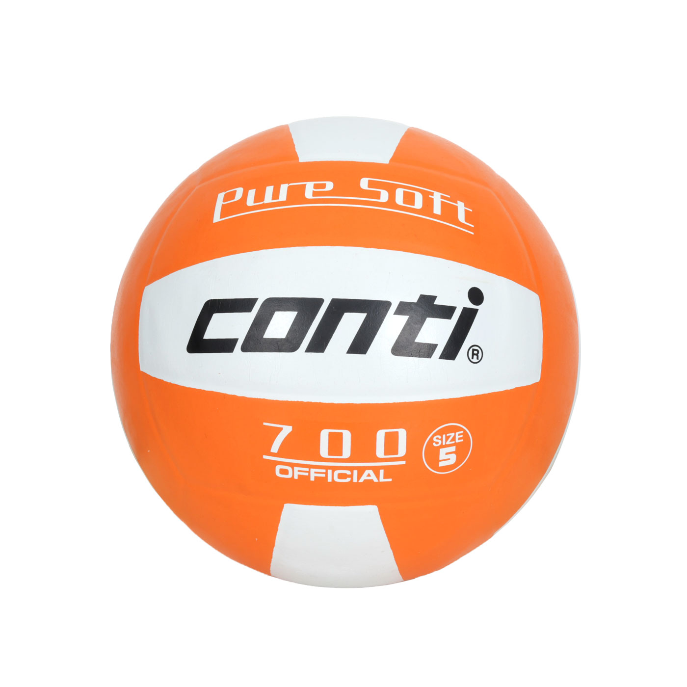 詠冠conti 5號超軟橡膠排球-雙色系列 CONTI V700-5-W0 - 橘白