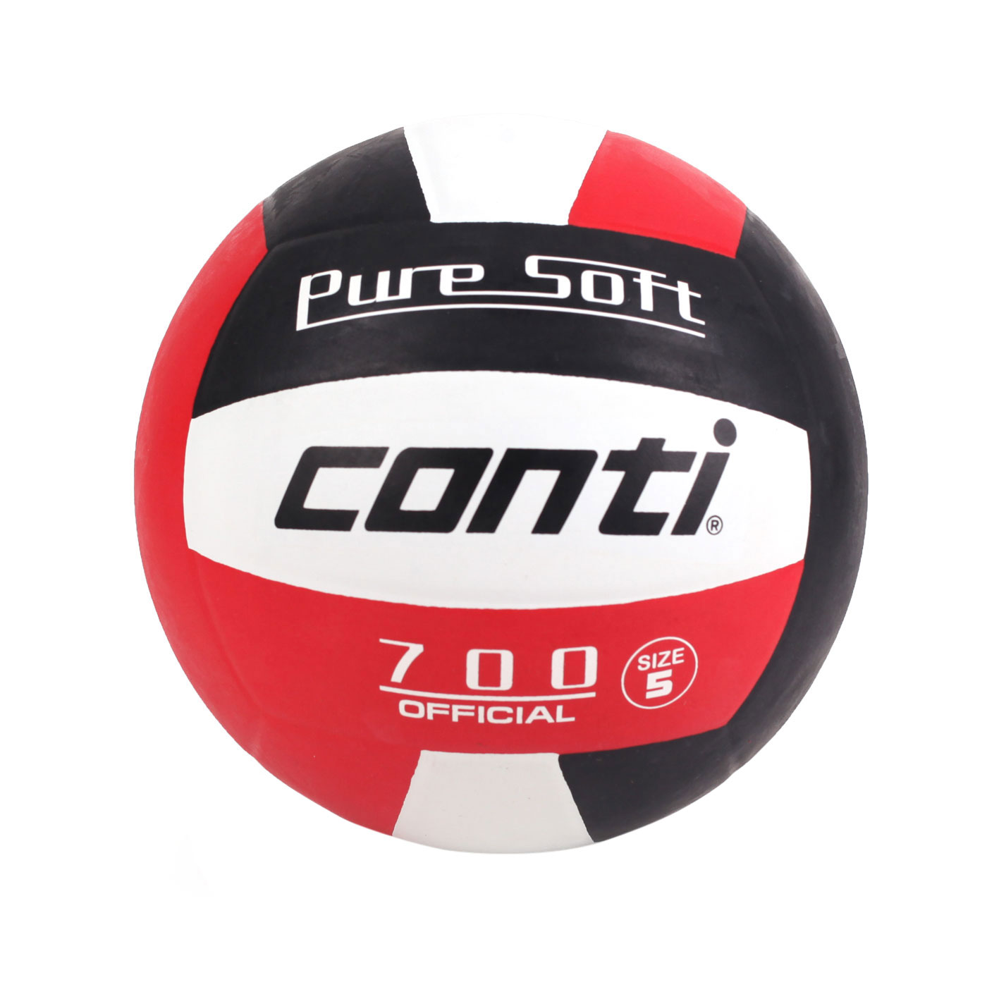 詠冠conti 5號超軟橡膠排球 CONTI V700-5-RWB - 紅黑